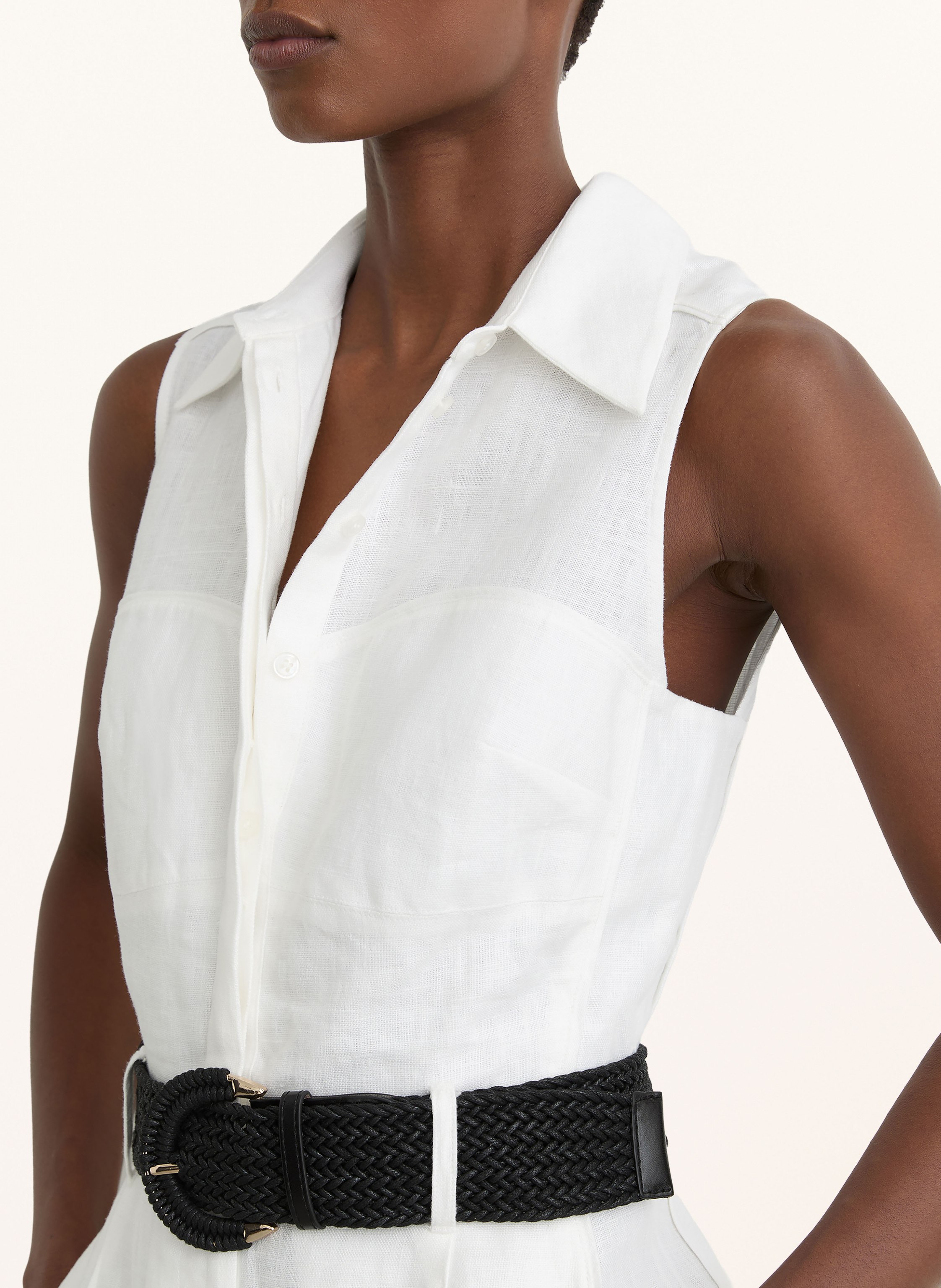 Thumbnail - Reiss Jumpsuit Taylor Aus Leinen weiss