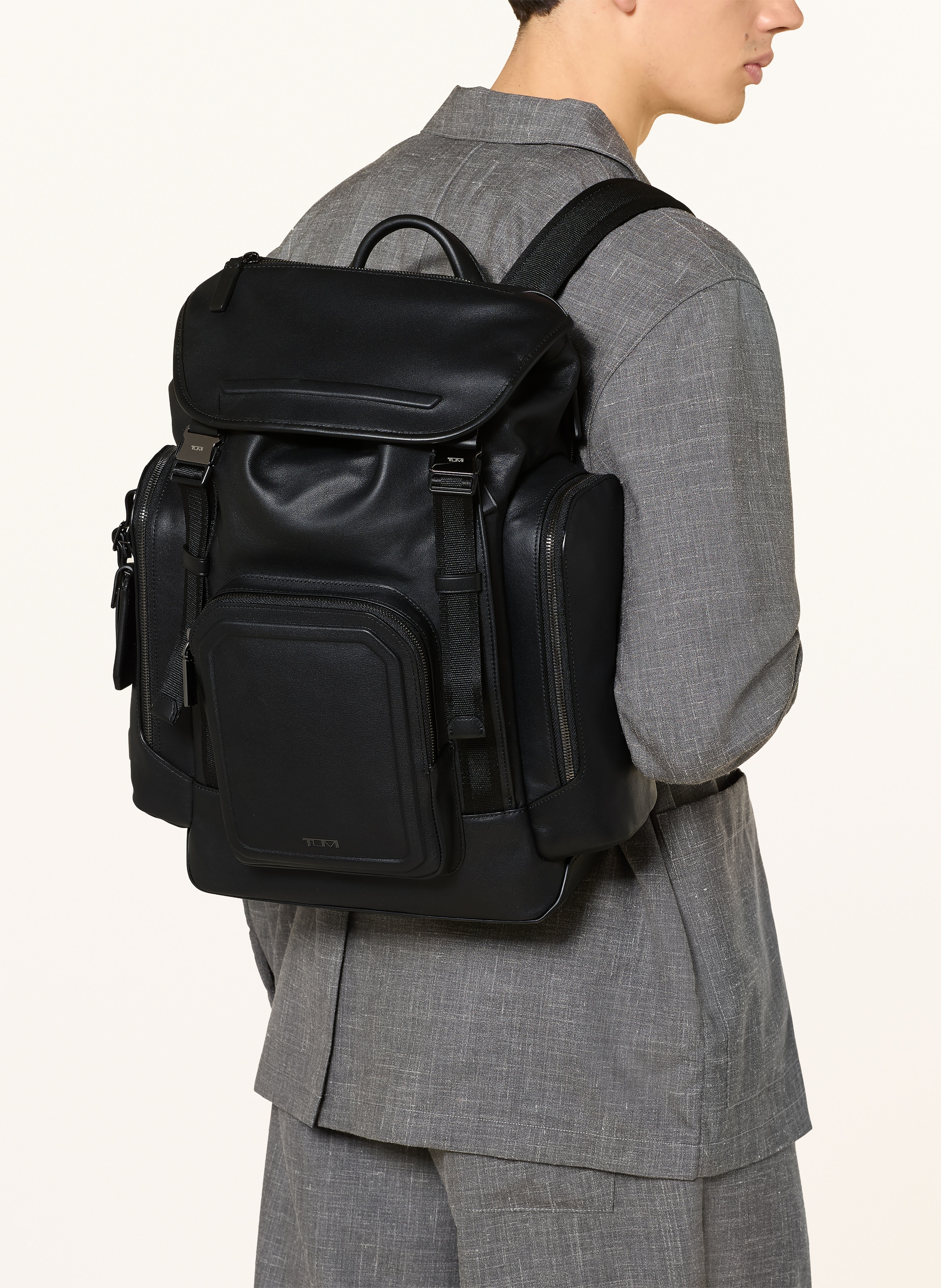 Thumbnail - Tumi Harrison Rucksack Small Griffen Mit Laptop-Fach schwarz