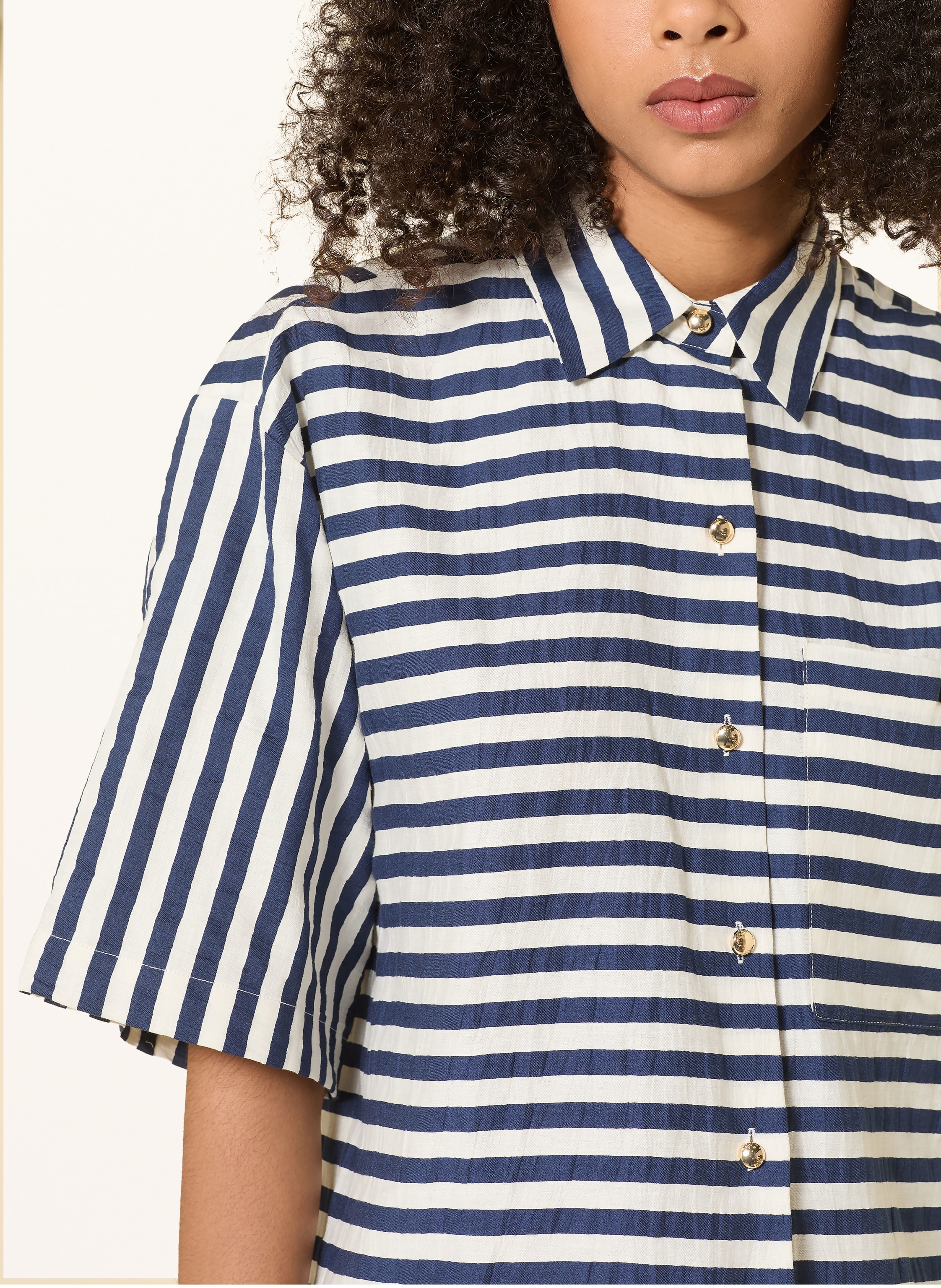 Thumbnail - Maje Hemdbluse blau