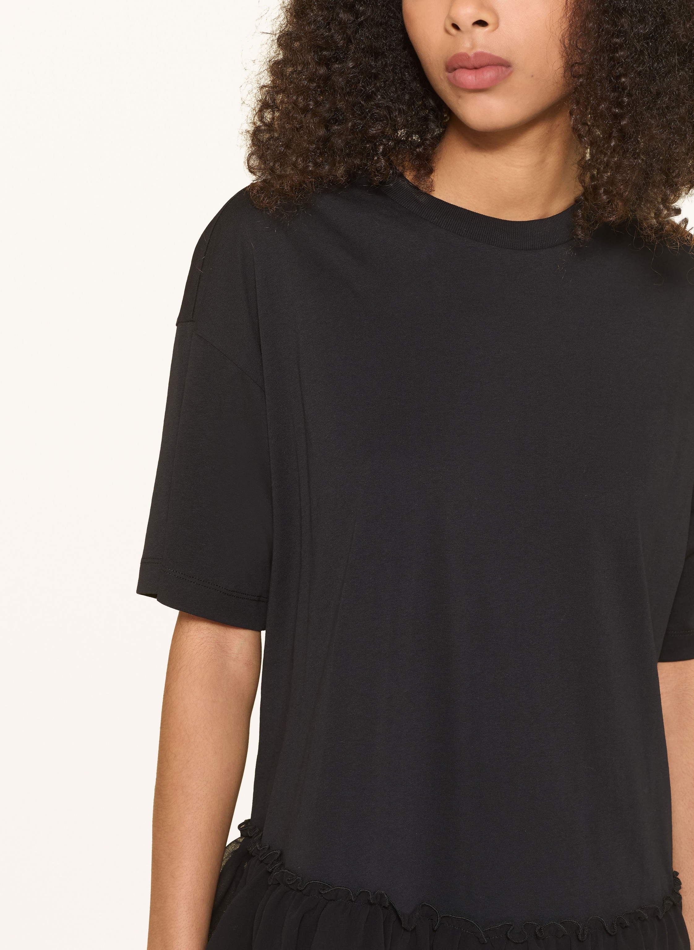 Thumbnail - Allsaints Jerseykleid Feyre Im Materialmix schwarz