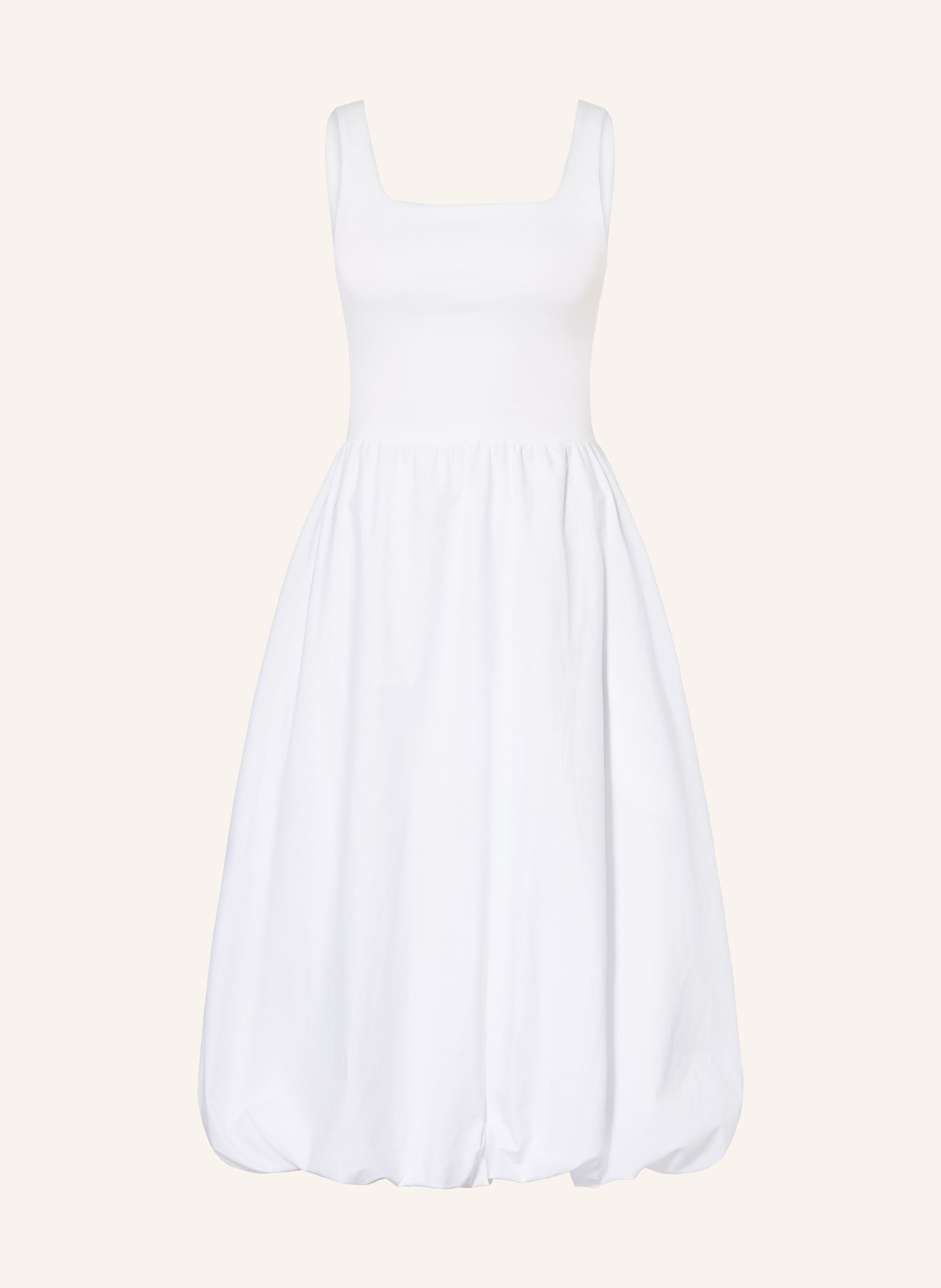 Rich & Royal Kleid Im Materialmix weiss