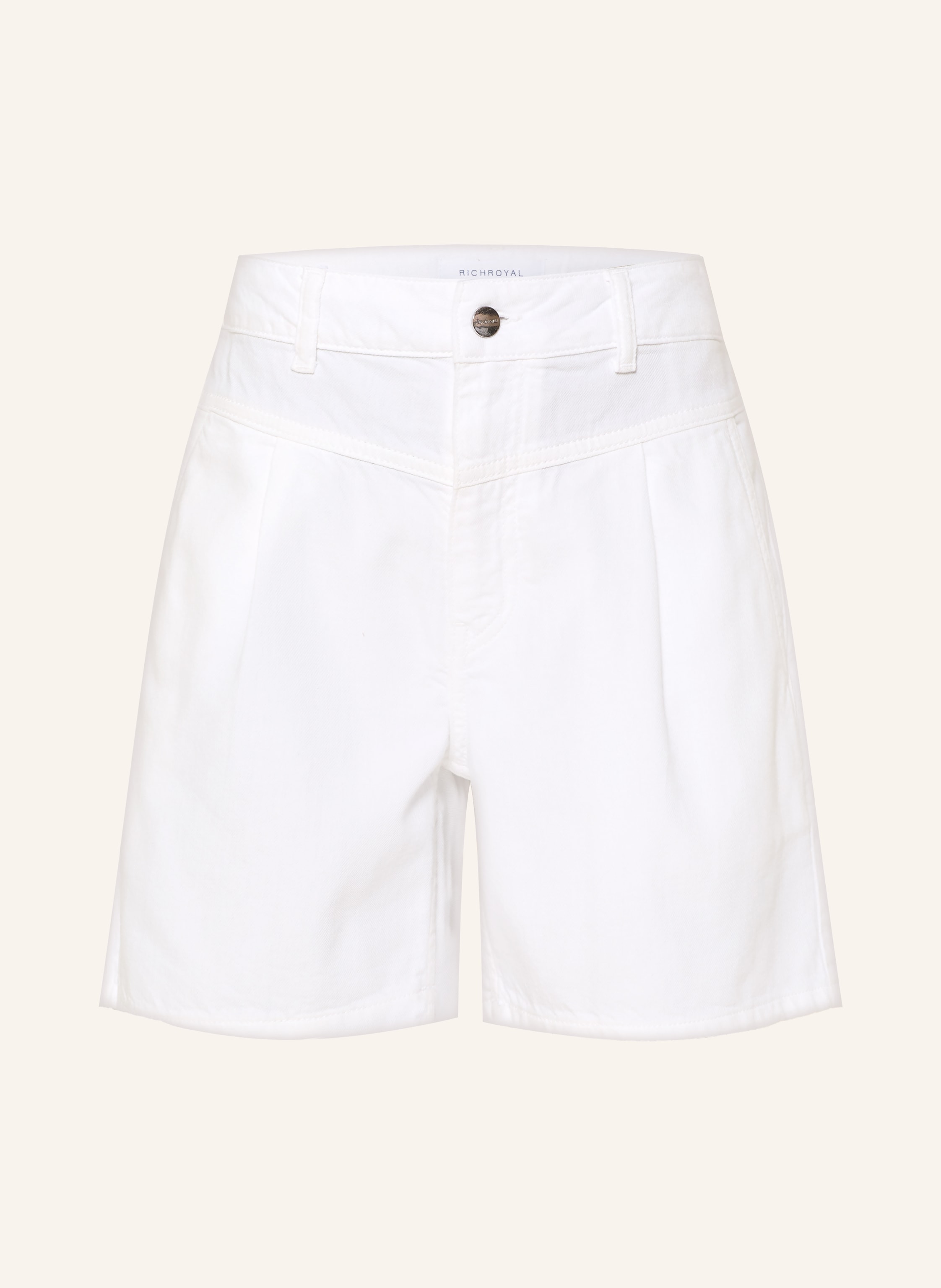 Rich & Royal Jeansshorts weiss