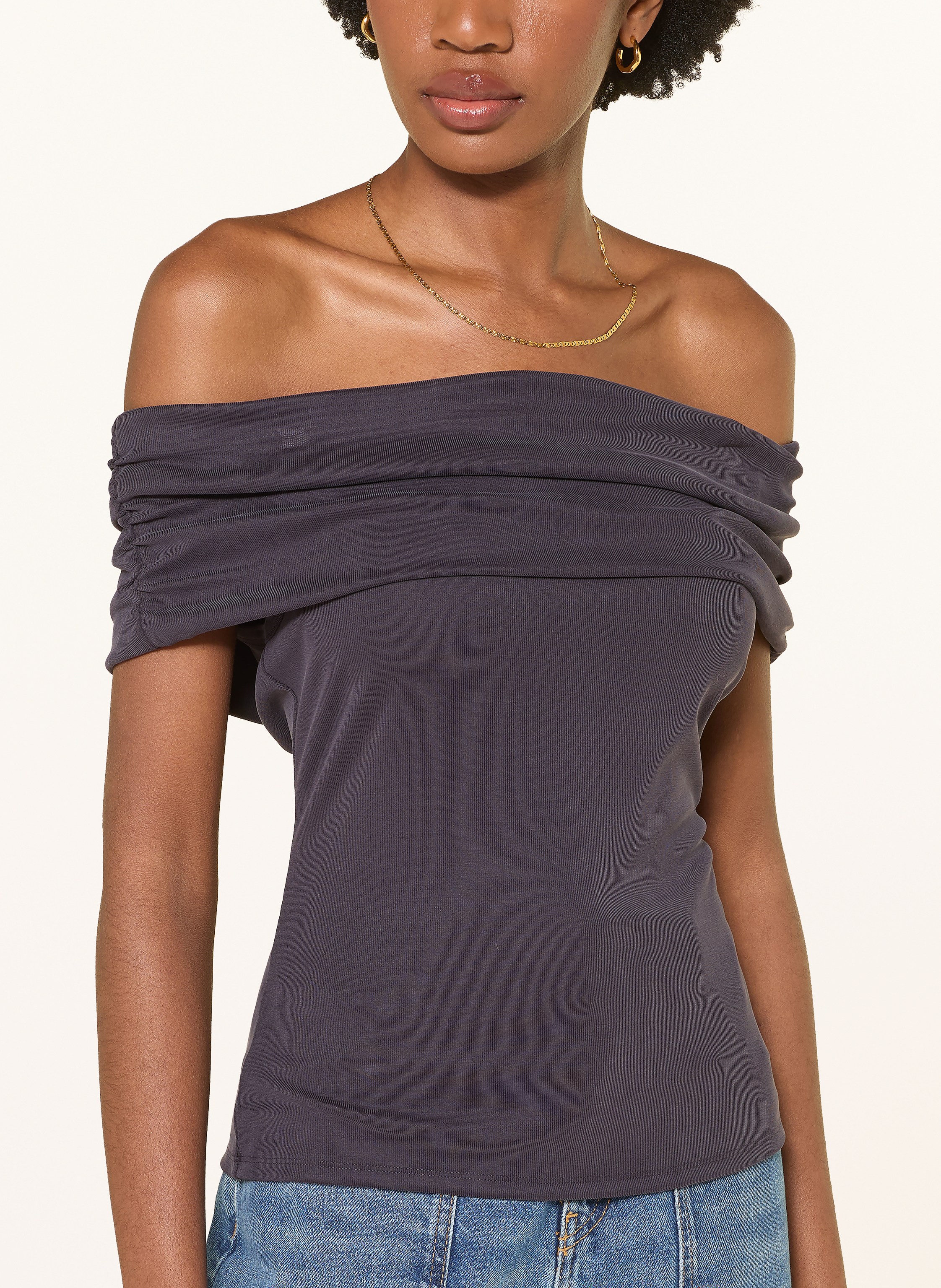 Thumbnail - Ba&Sh Off-Shoulder-Top Bene blau