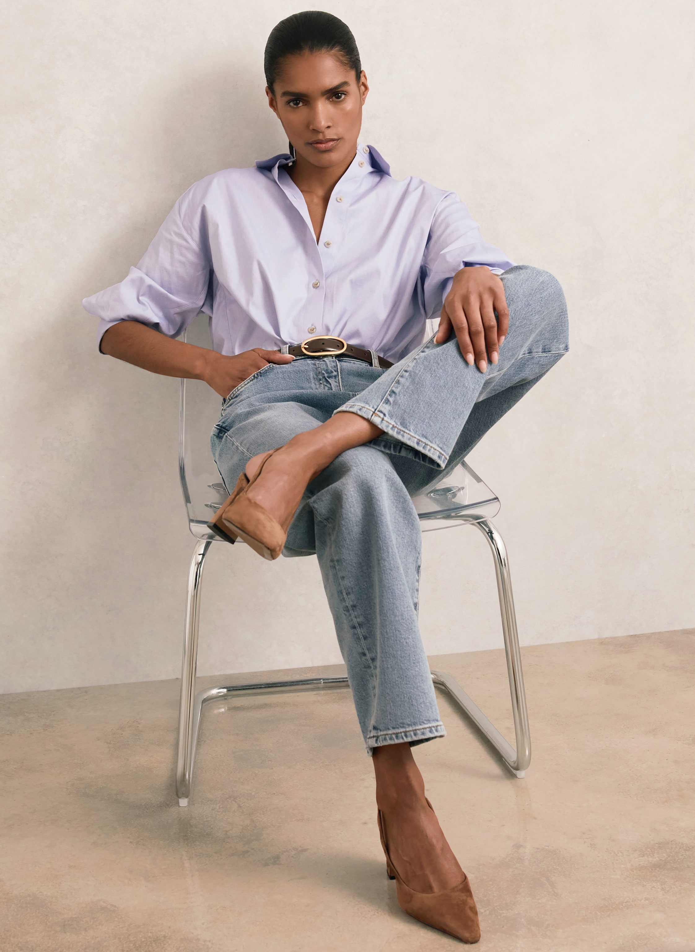 Thumbnail - Reiss Slingpumps Lorena braun