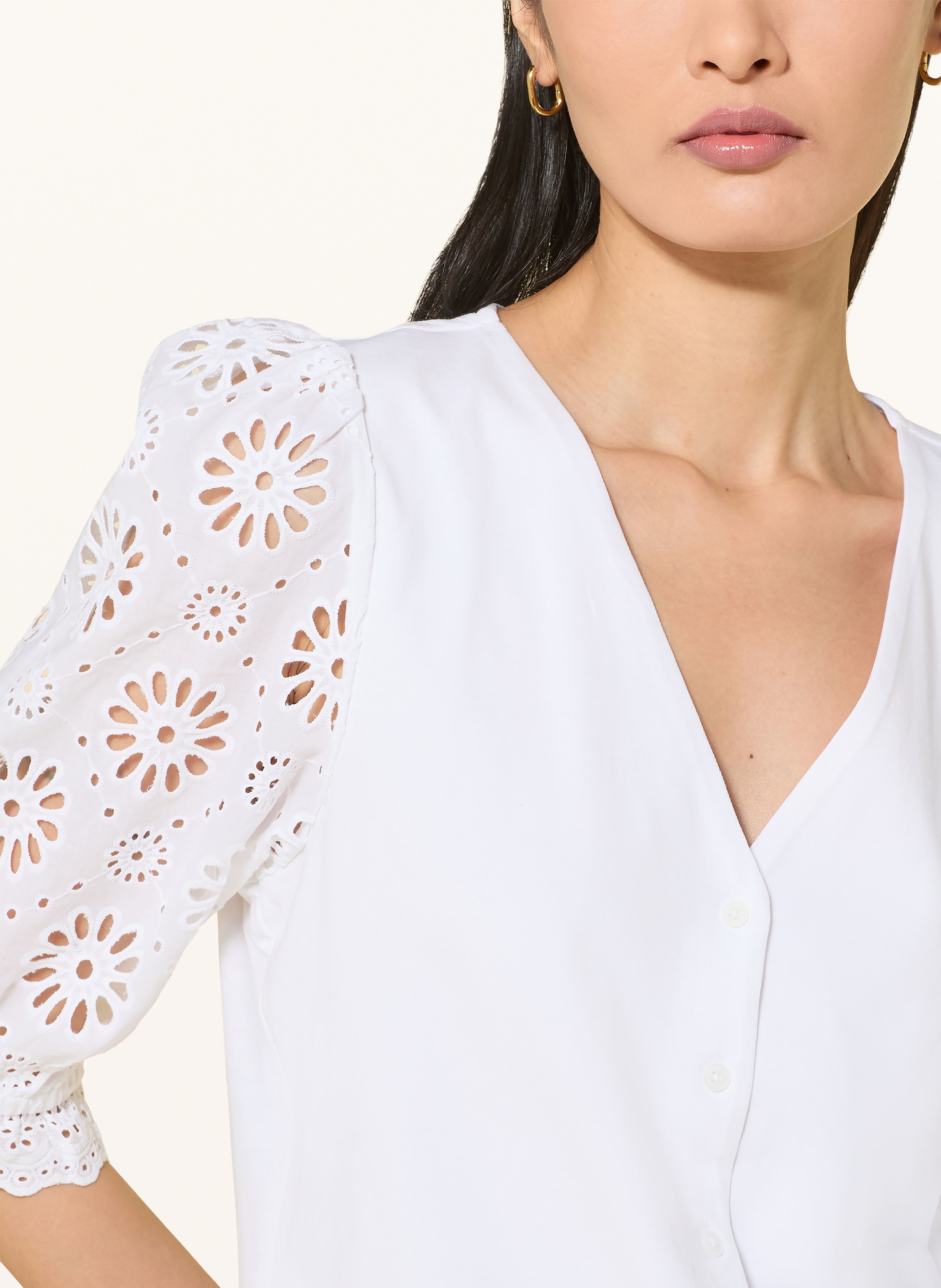 Thumbnail - Phase Eight Bluse Eleanor Mit Lochspitze weiss