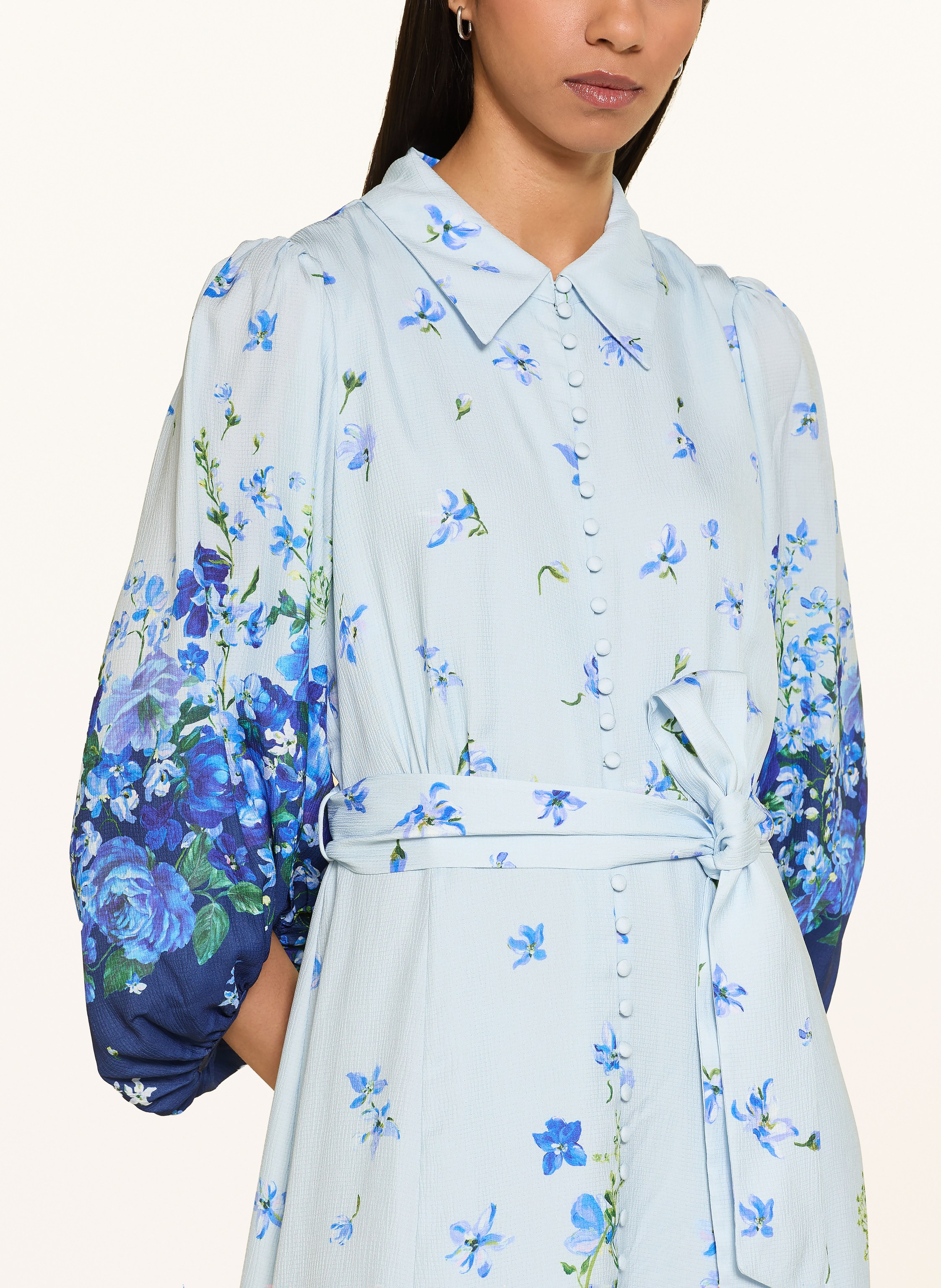 Thumbnail - Phase Eight Hemdblusenkleid Noella Mit 3/4-Arm blau