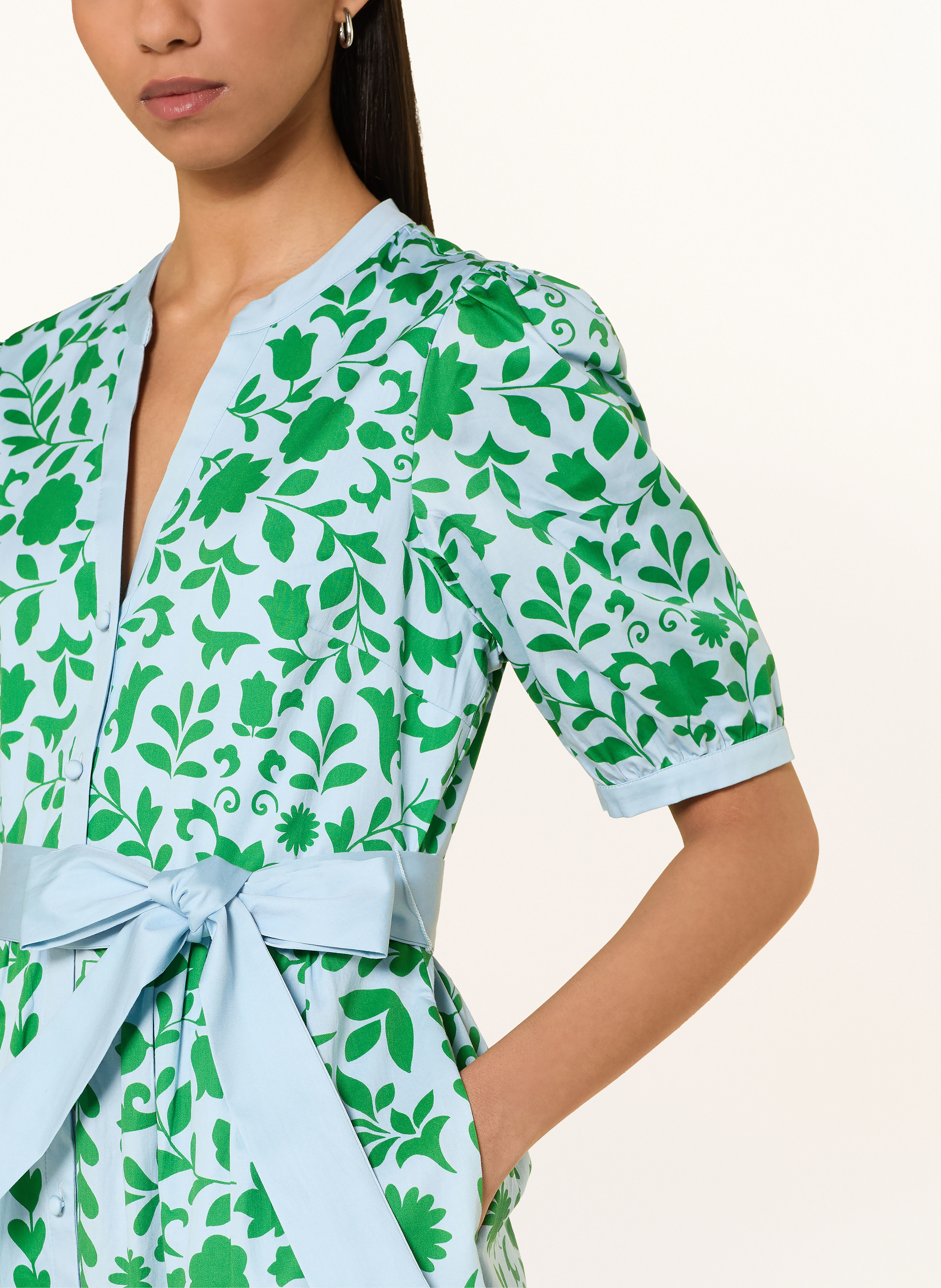 Thumbnail - Phase Eight Kleid Trinity Mit Rüschen gruen