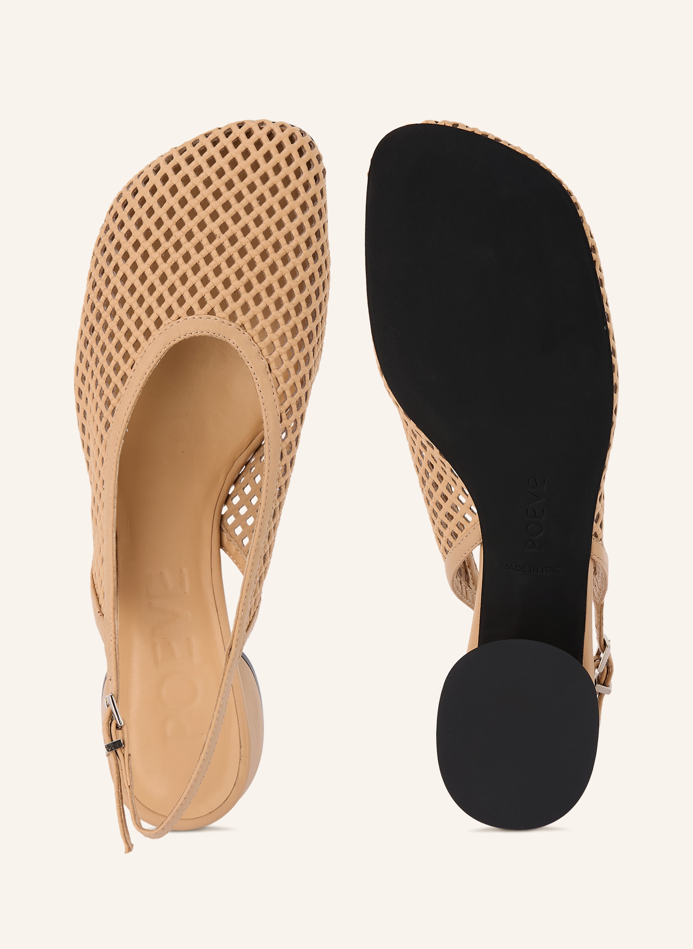 Thumbnail - Poeve Slingpumps Lira beige