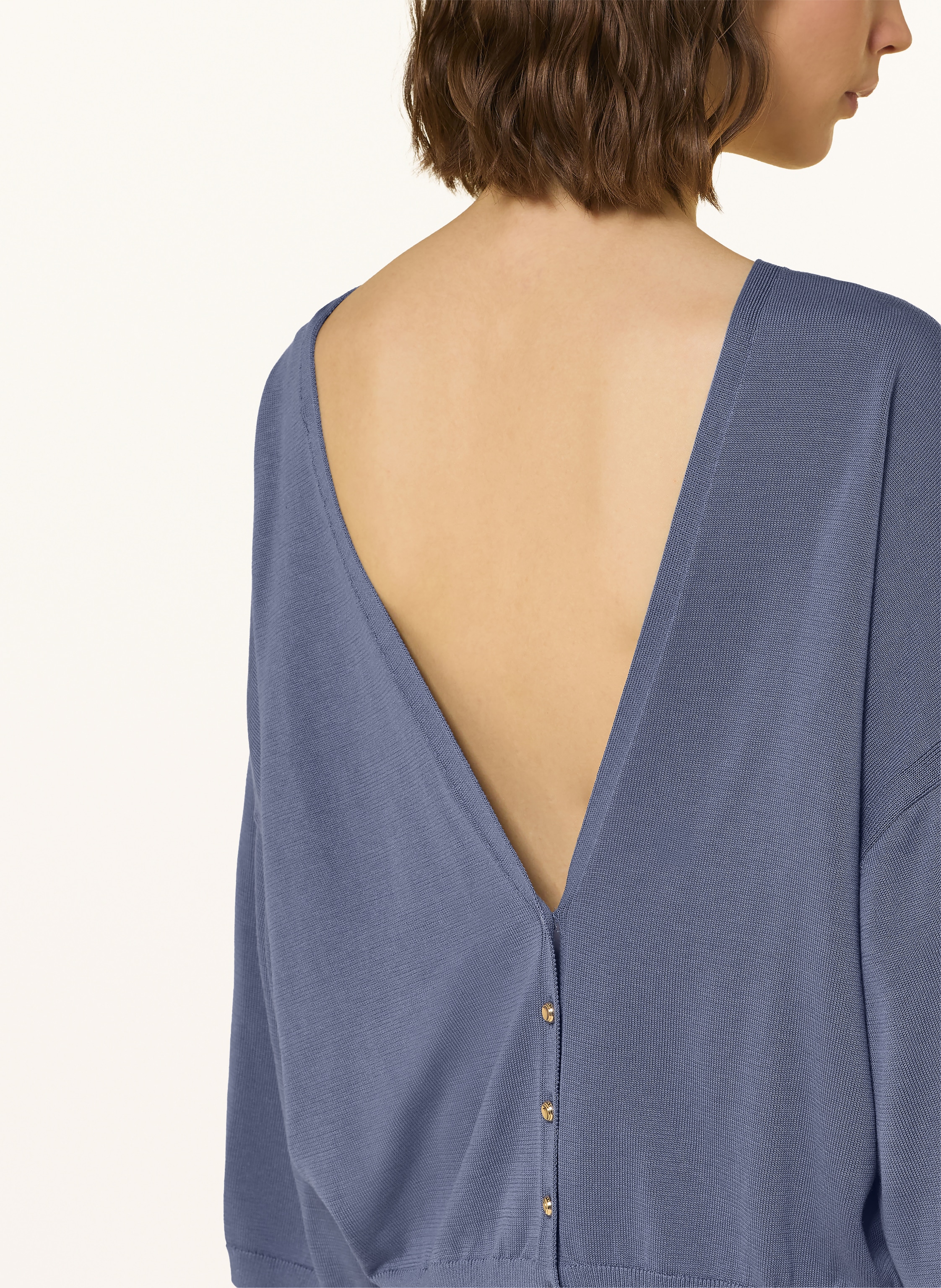 Thumbnail - Ba&Sh Strickjacke Braha Mit 3/4-Arm blau