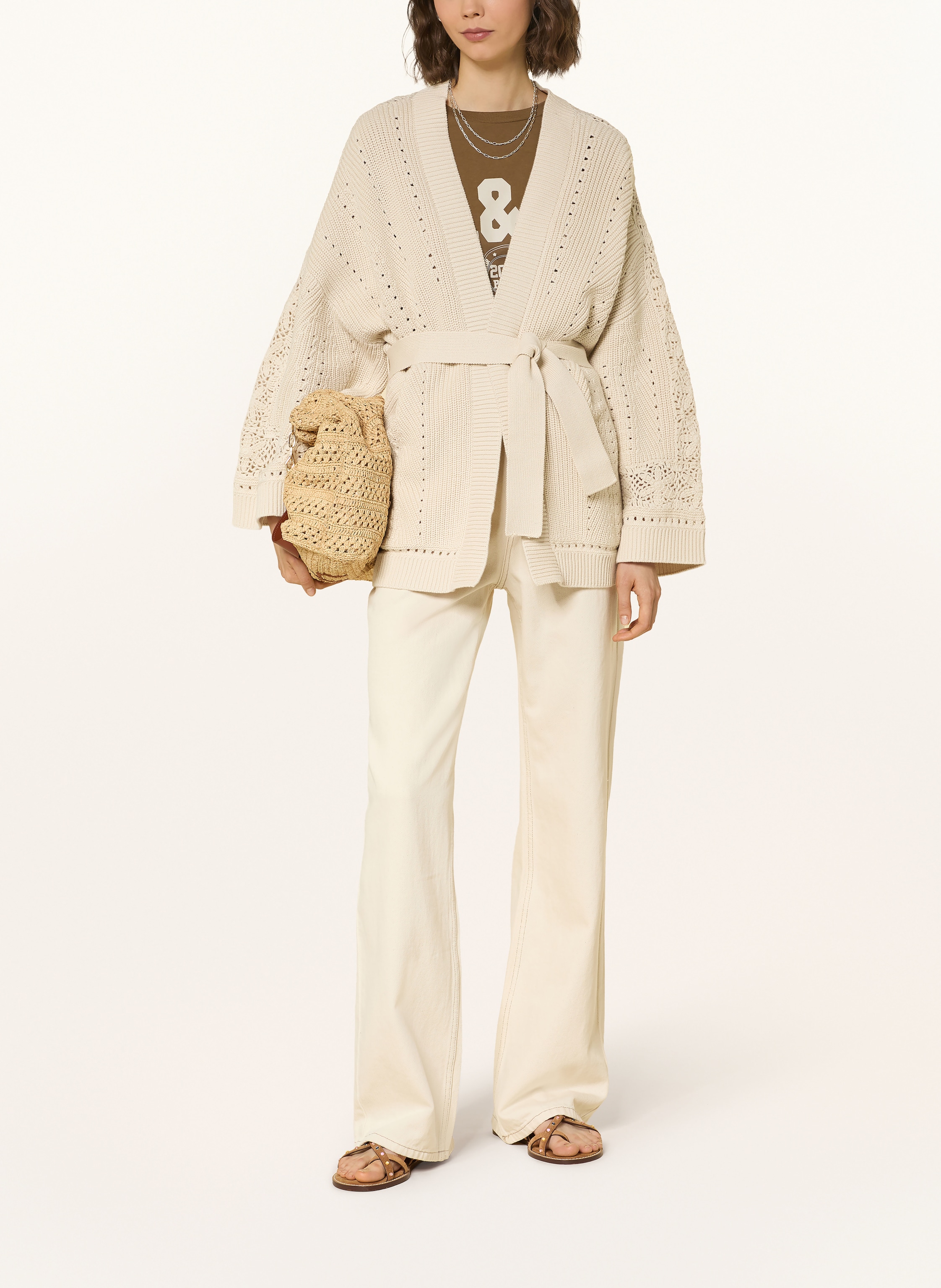 Thumbnail - Ba&Sh Strickhülle Perine weiss