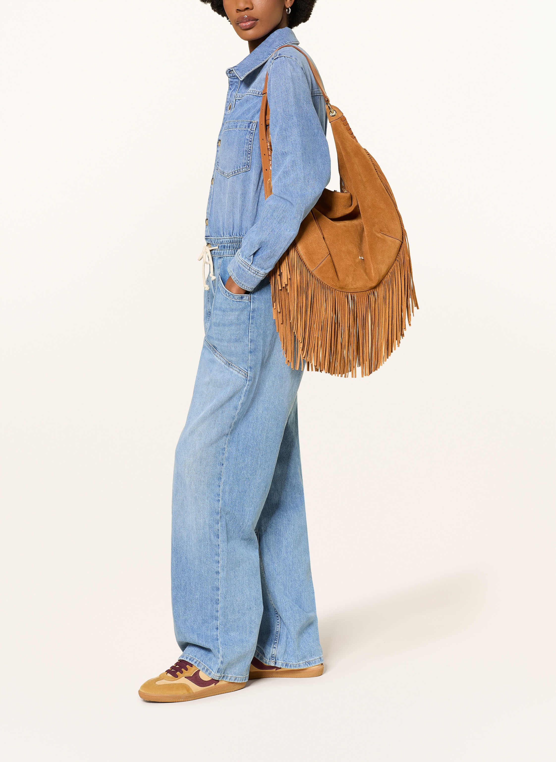 Thumbnail - Ba&Sh Jeans-Jumpsuit Myrella blau