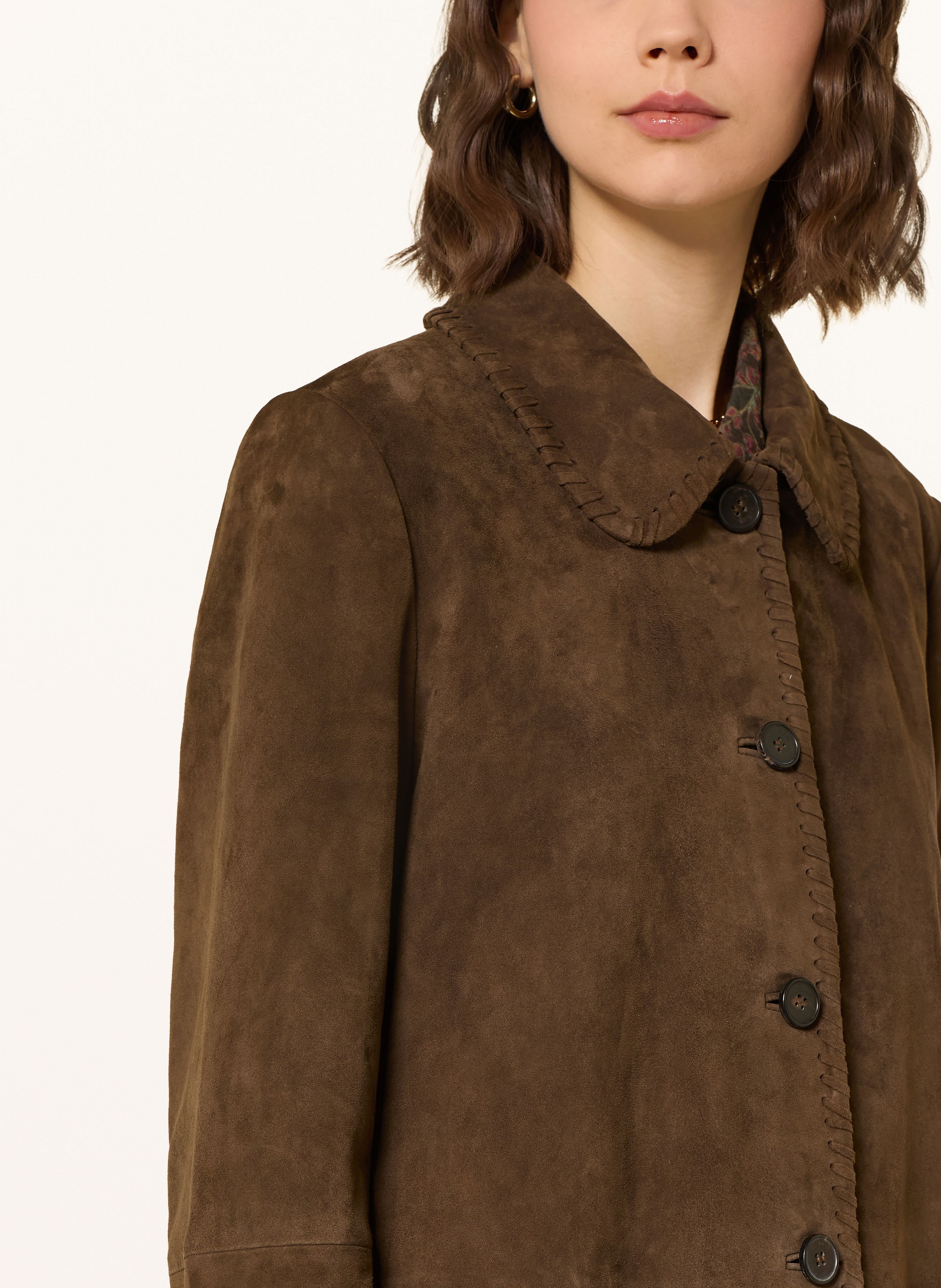 Thumbnail - Ba&Sh Ledermantel Maena braun