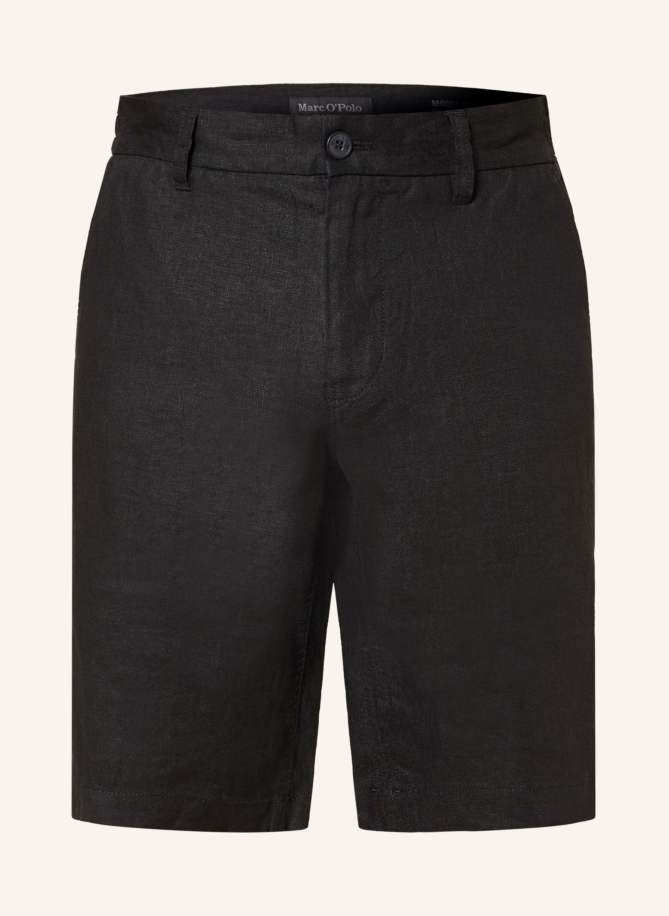 Marc O'polo Leinenshorts Reso Jogger Regular Fit schwarz