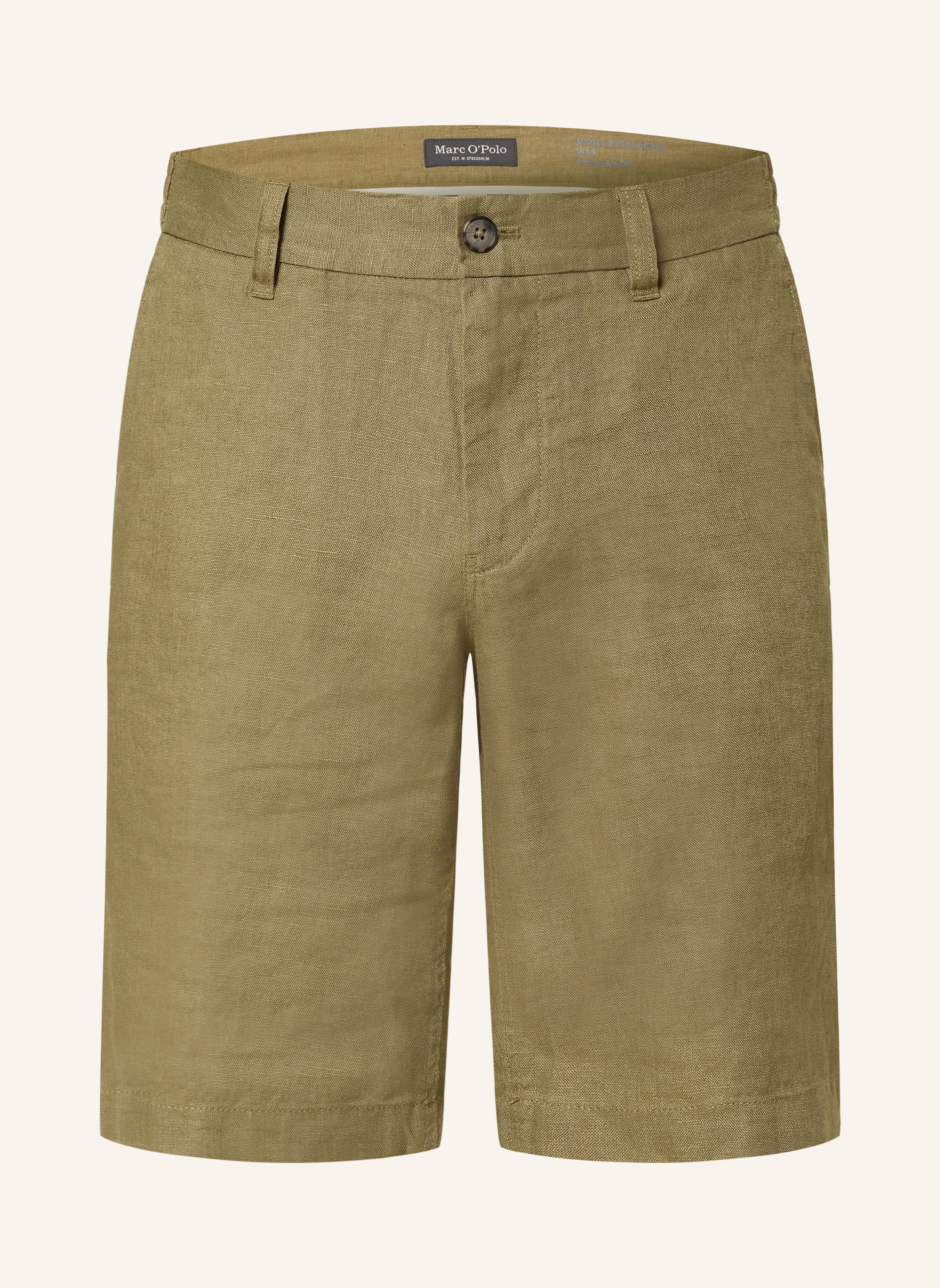 Marc O'polo Leinenshorts Reso Jogger Regular Fit gruen