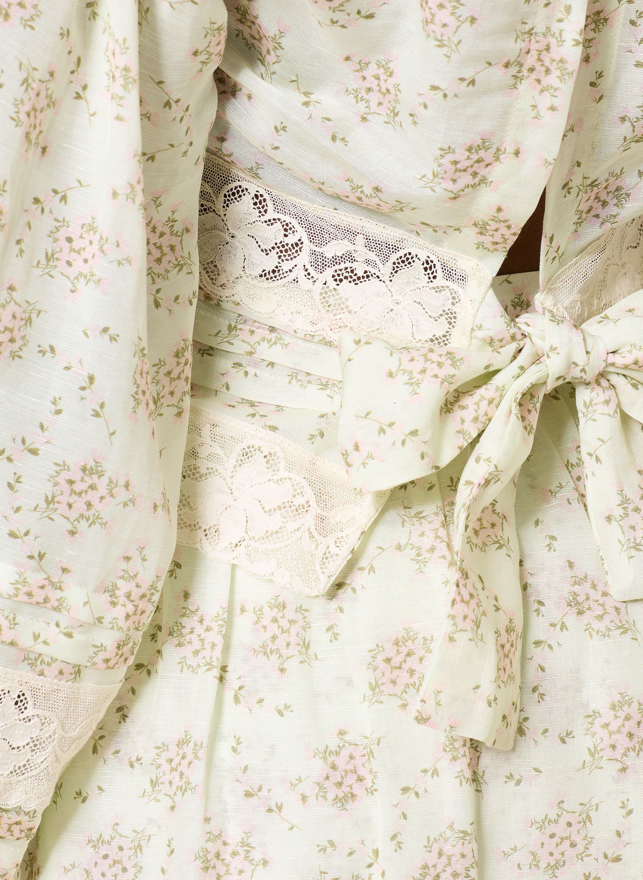 Thumbnail - Sandro Blusenshirt Mit Leinen Und Spitze pink