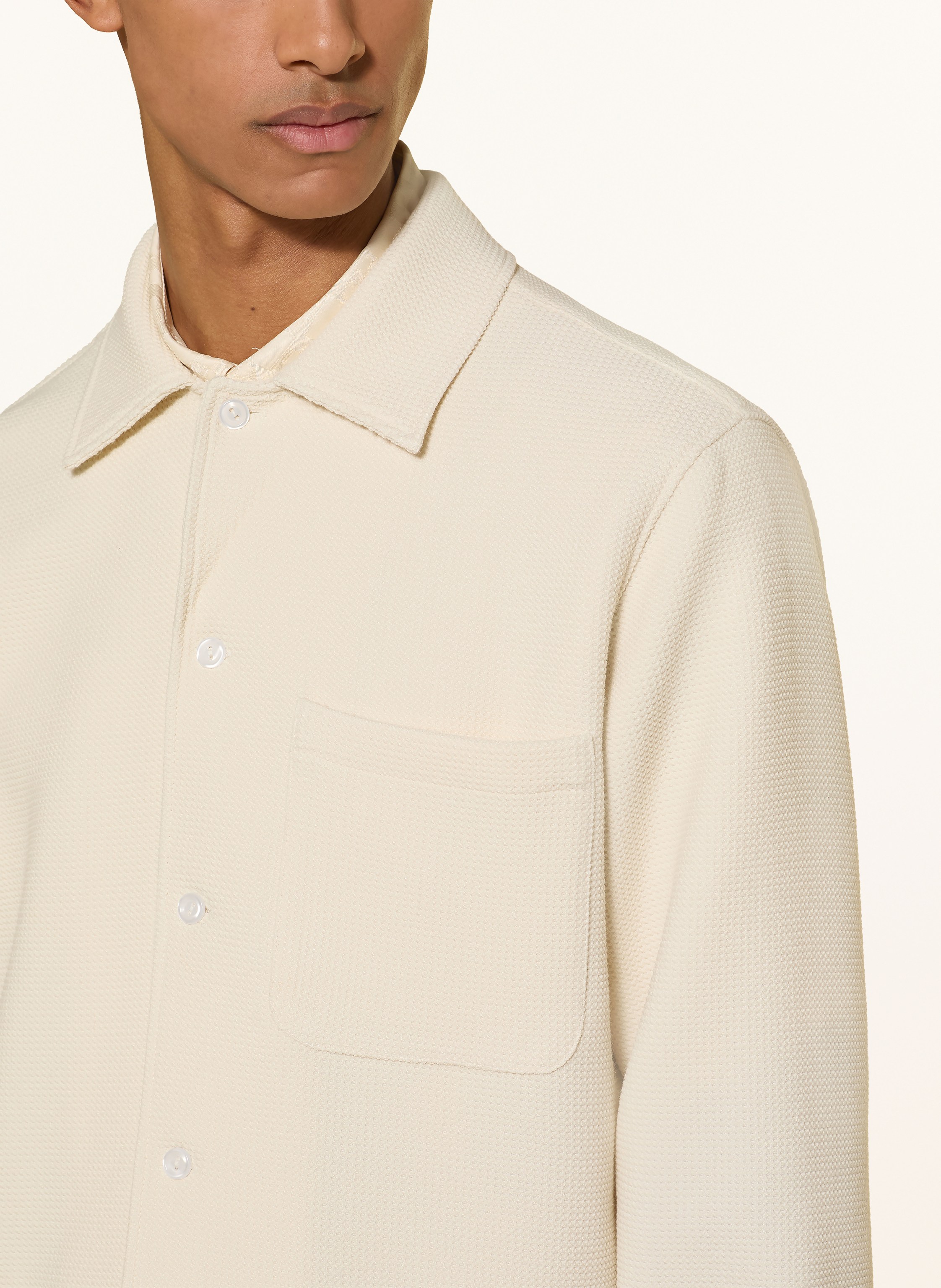 Thumbnail - Sandro Piqué-Hemd Regular Fit beige