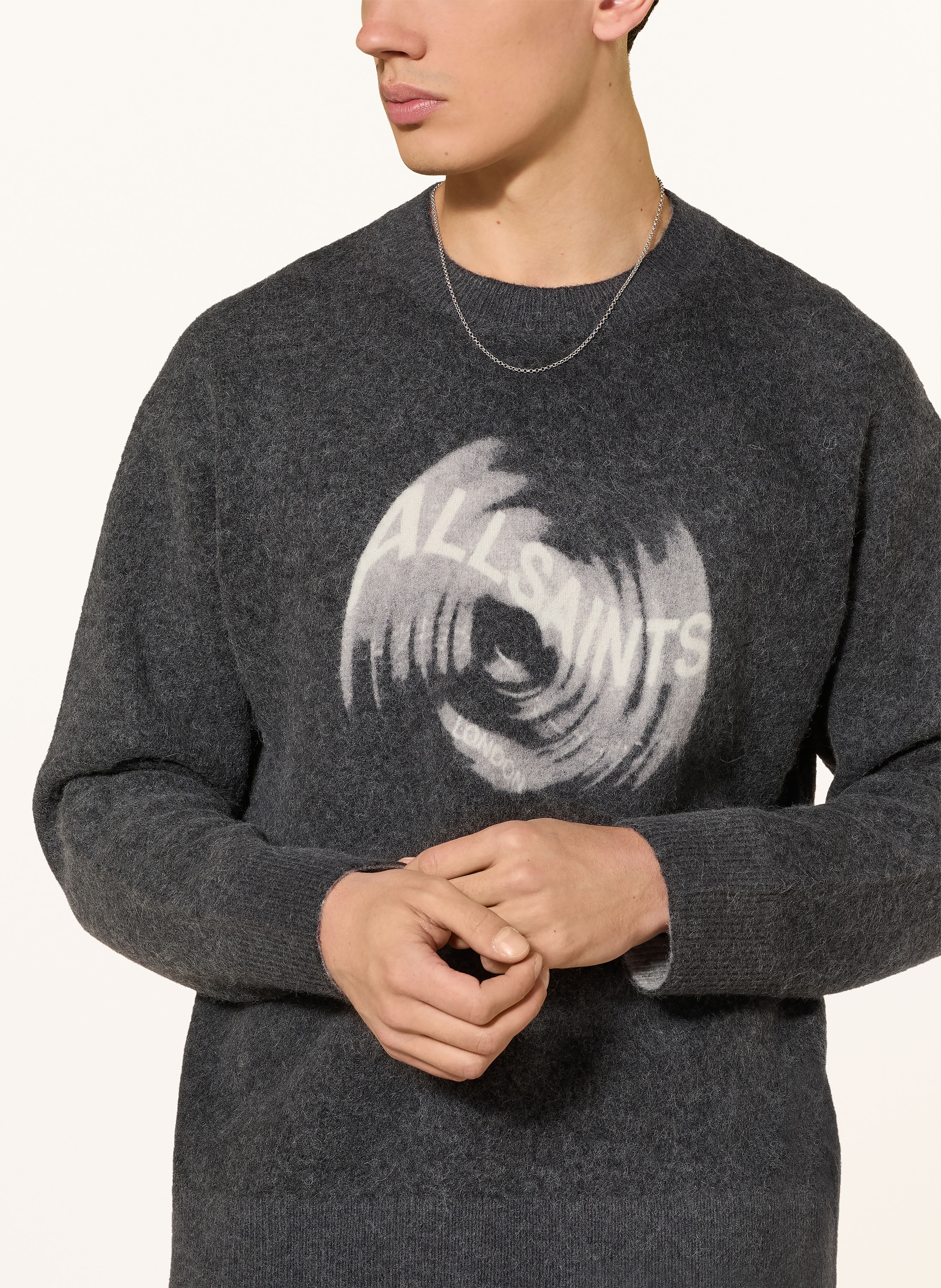 Thumbnail - Allsaints Pullover Spinnin Mit Alpaka schwarz