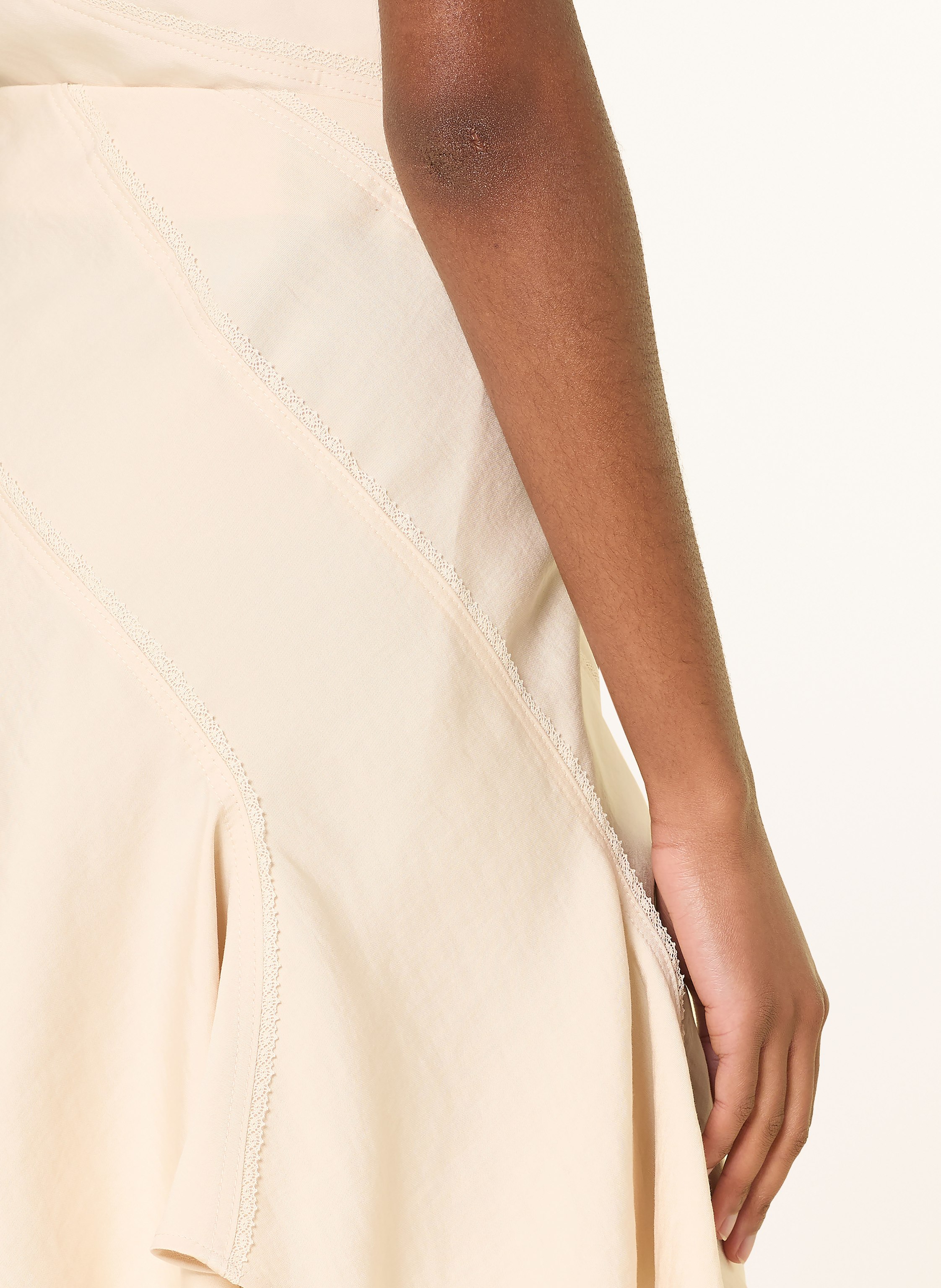 Thumbnail - Claudie Pierlot Rock Mit Spitze gelb