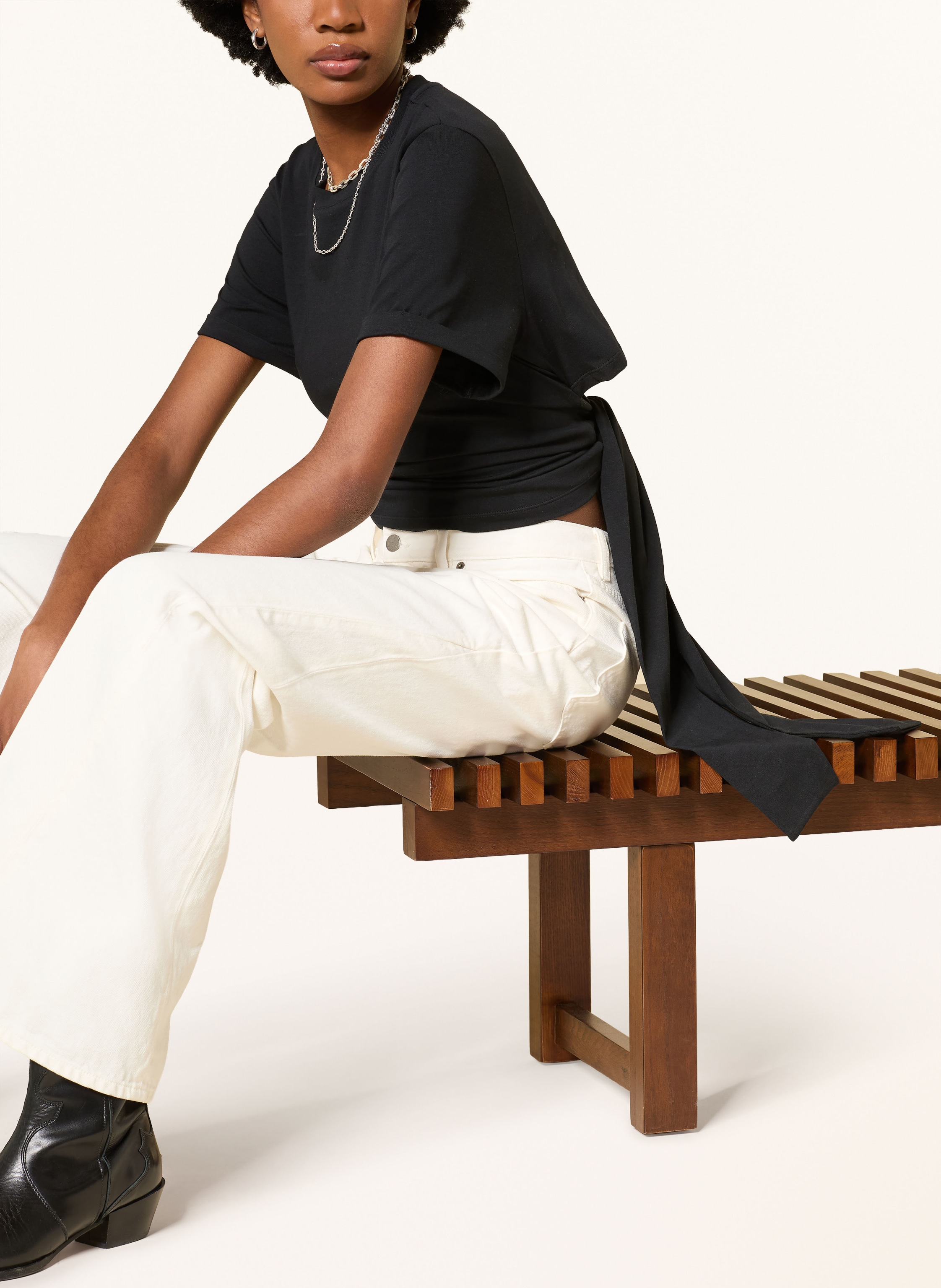 Thumbnail - Ba&Sh T-Shirt Blanca schwarz