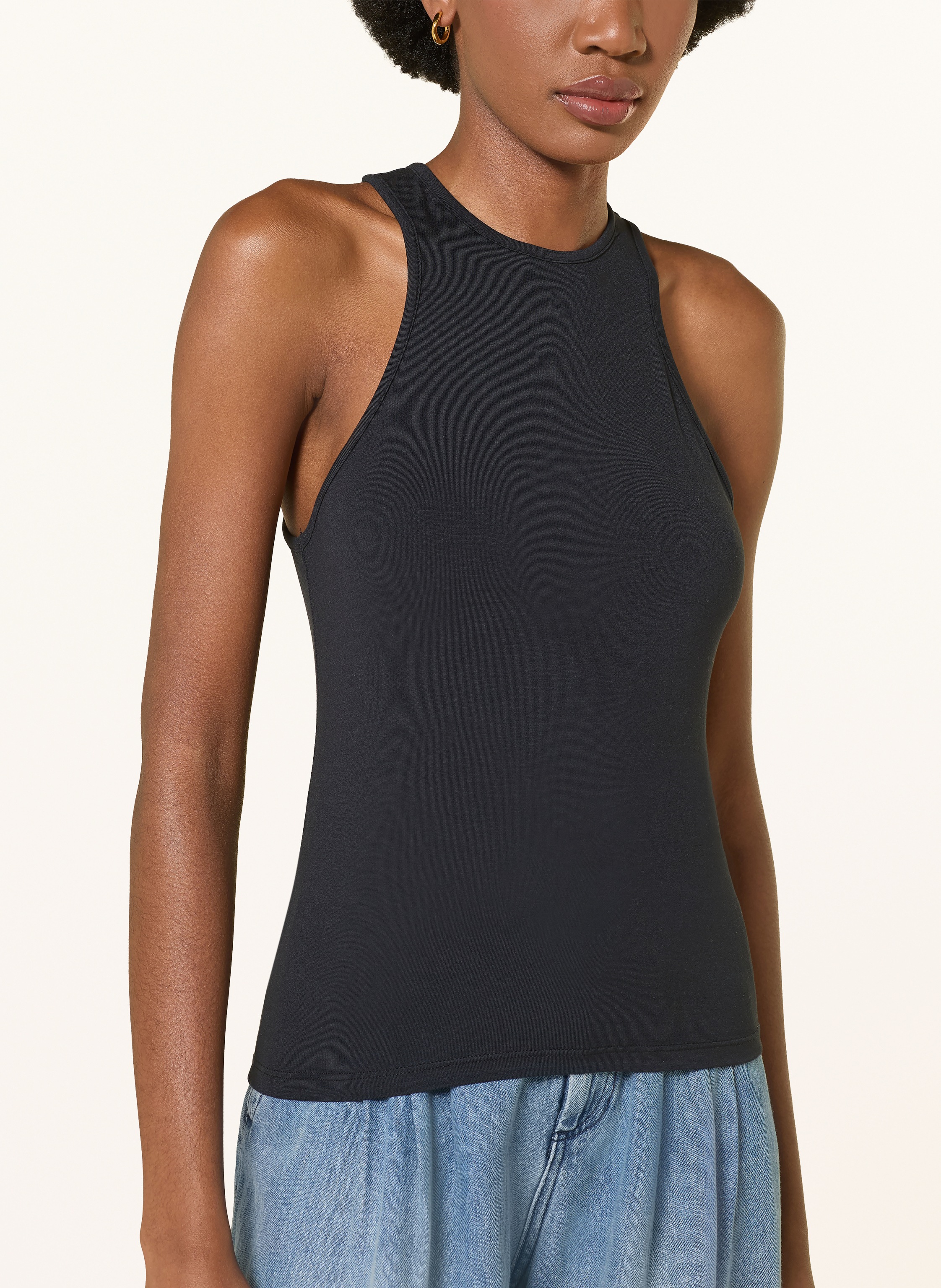 Thumbnail - Ba&Sh Top Gemma Mit Cut-Out blau