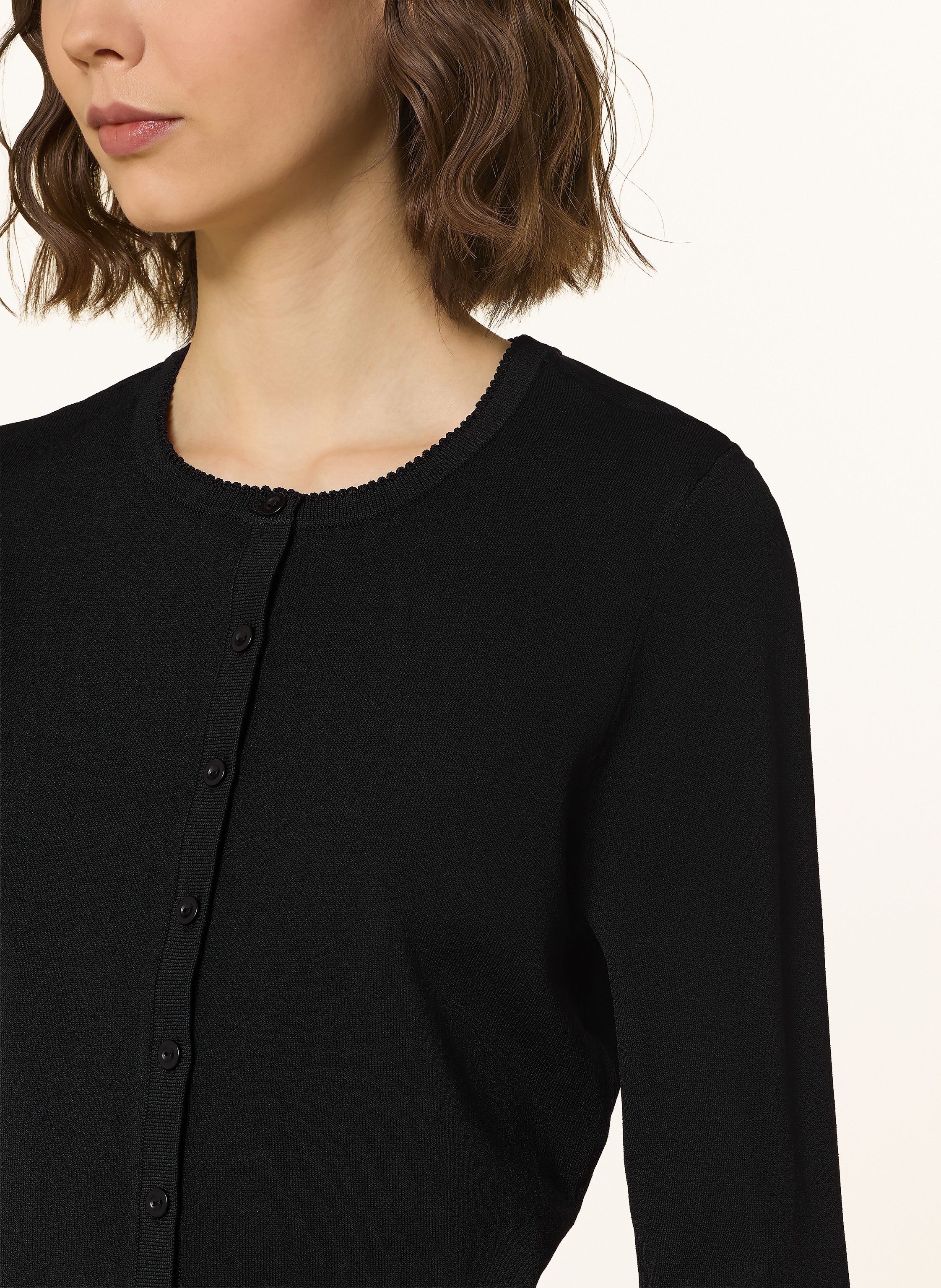 Thumbnail - Sandro Cropped-Strickjacke schwarz