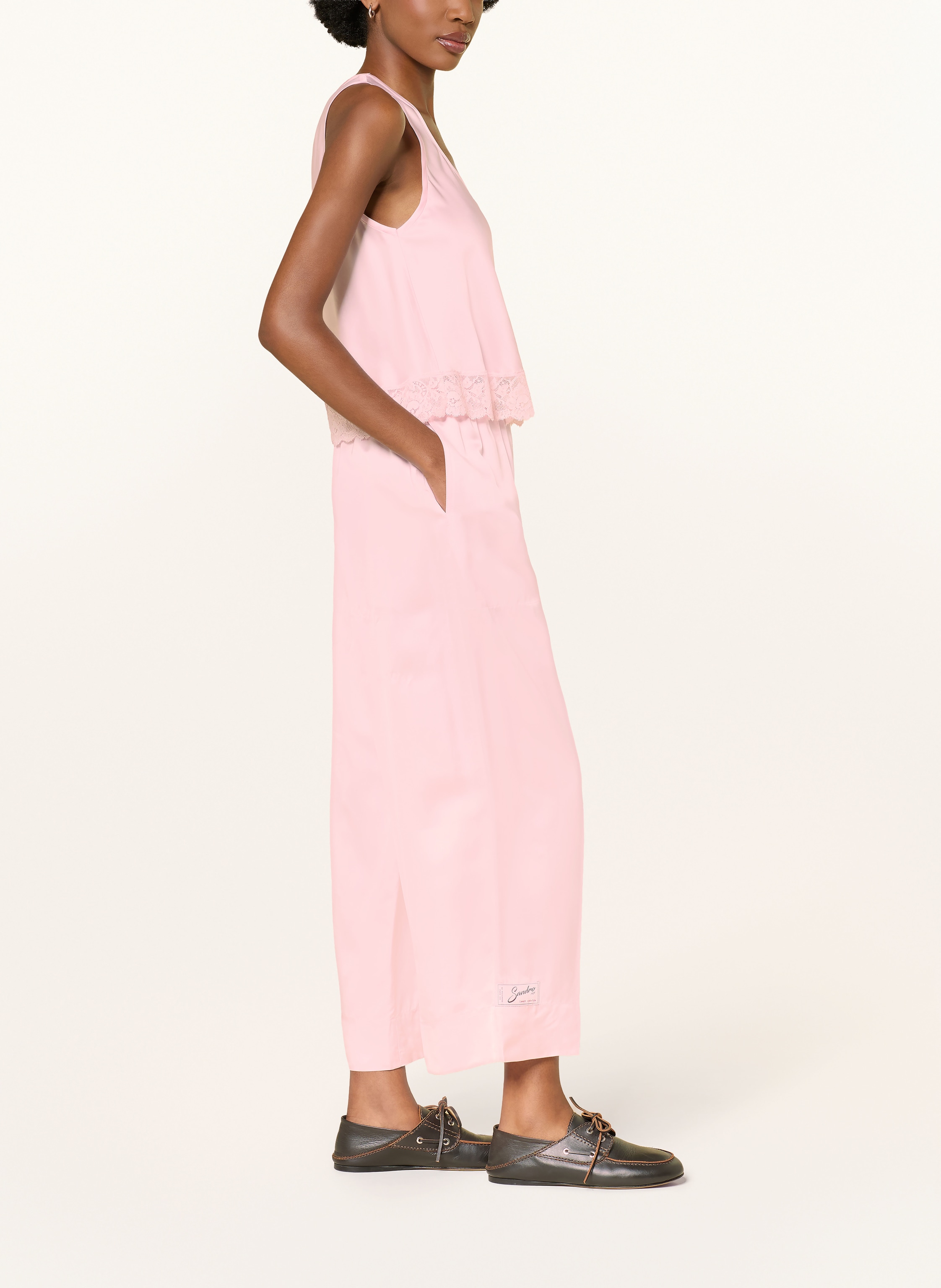 Thumbnail - Sandro Marlenehose Aus Satin pink