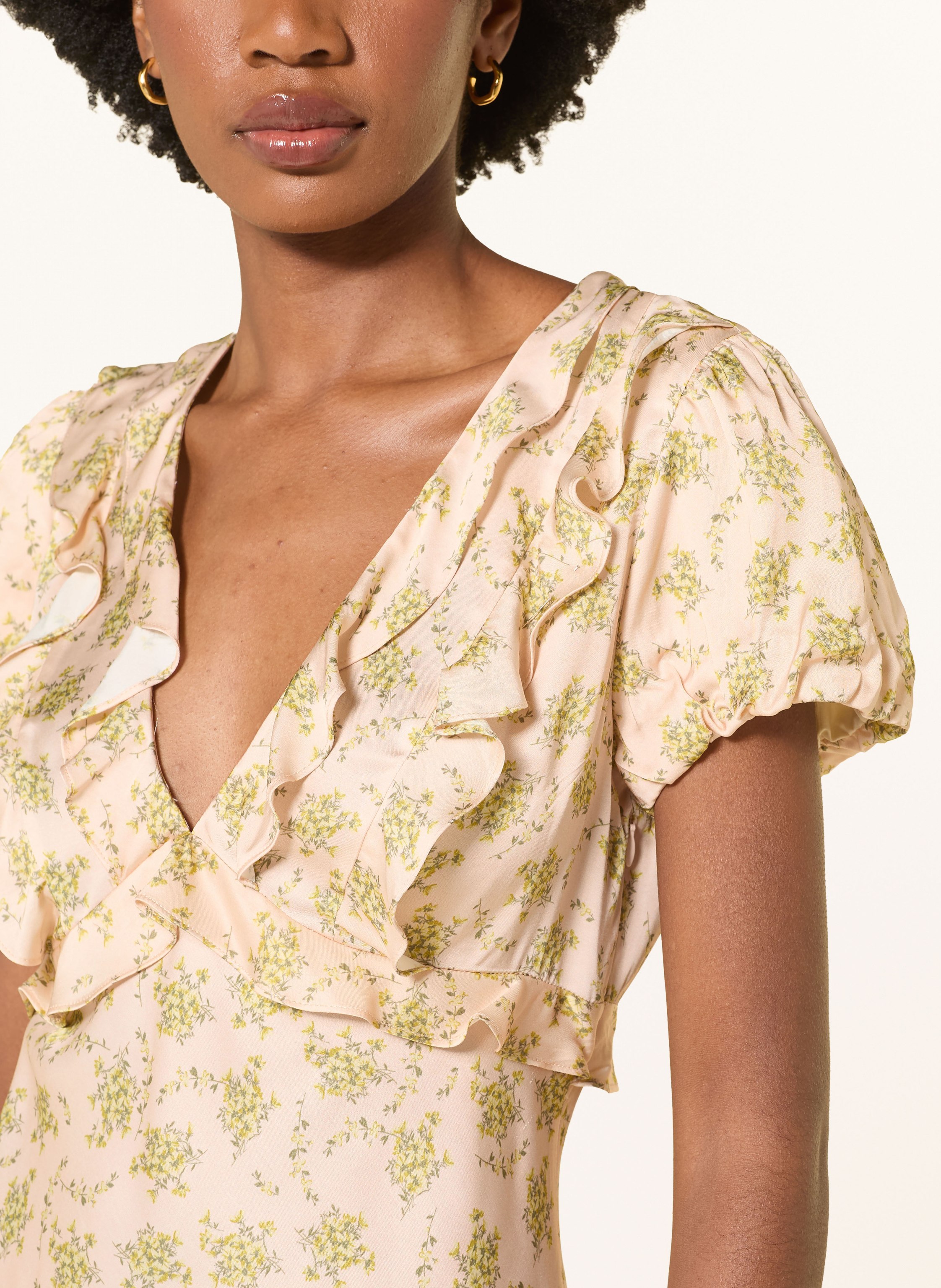 Thumbnail - Sandro Kleid Mit Volants rosa