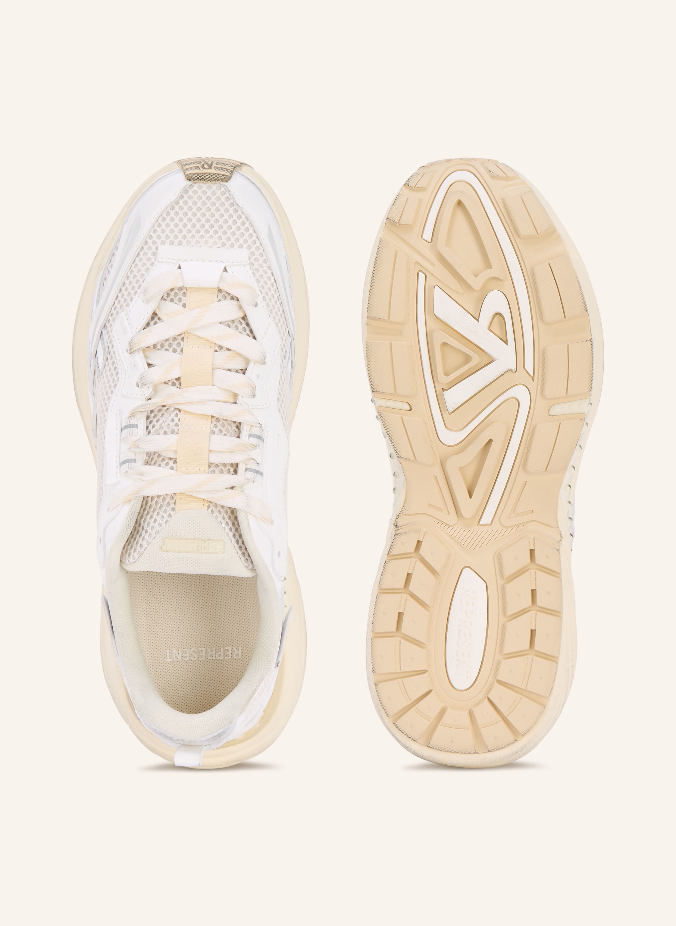 Thumbnail - Represent Sneaker Storm Torn weiss