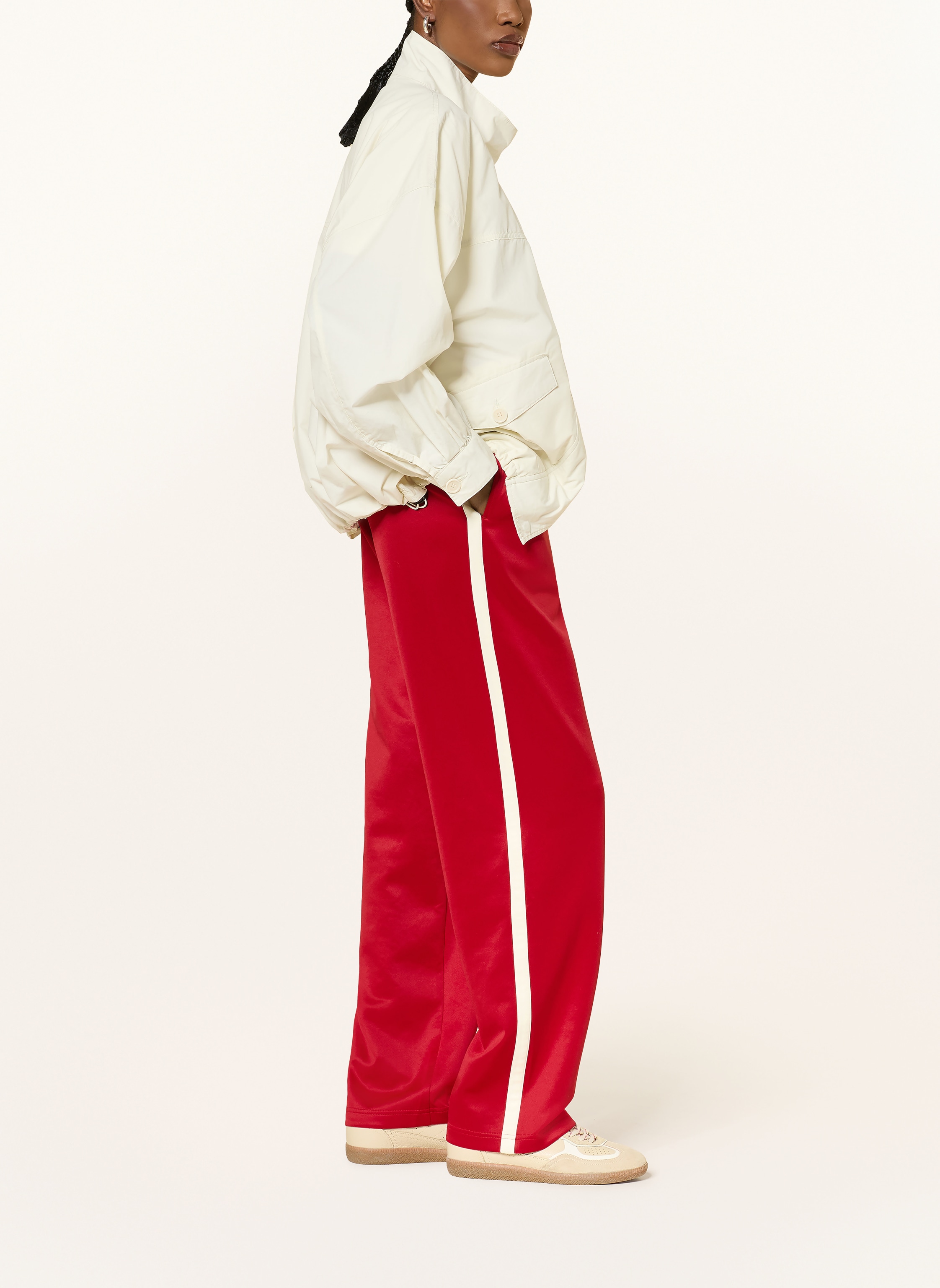Thumbnail - Copenhagen Studios Track Pants Mit Galonstreifen rot