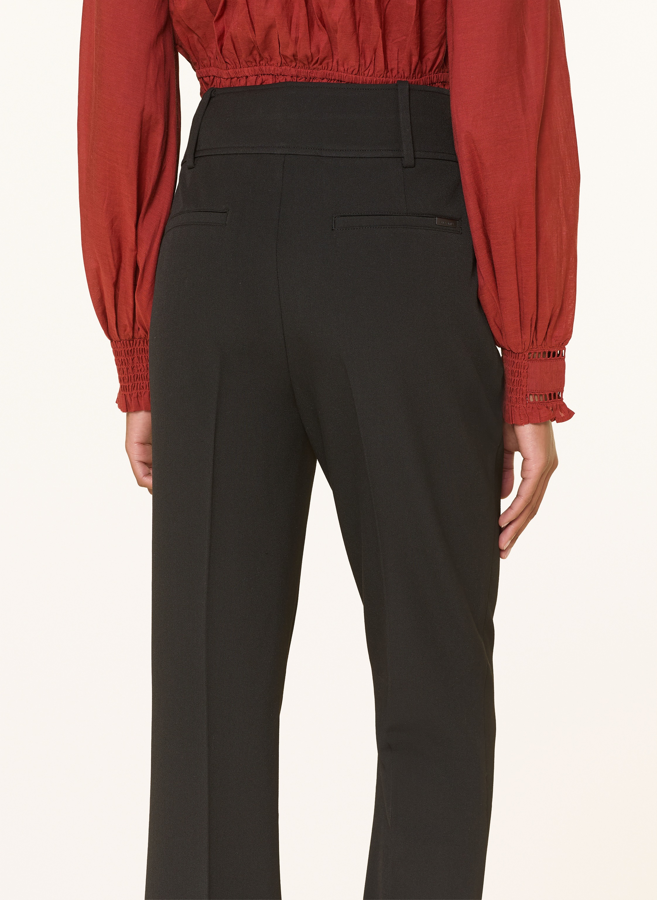 Thumbnail - Allsaints Bootcut-Hose Astra schwarz