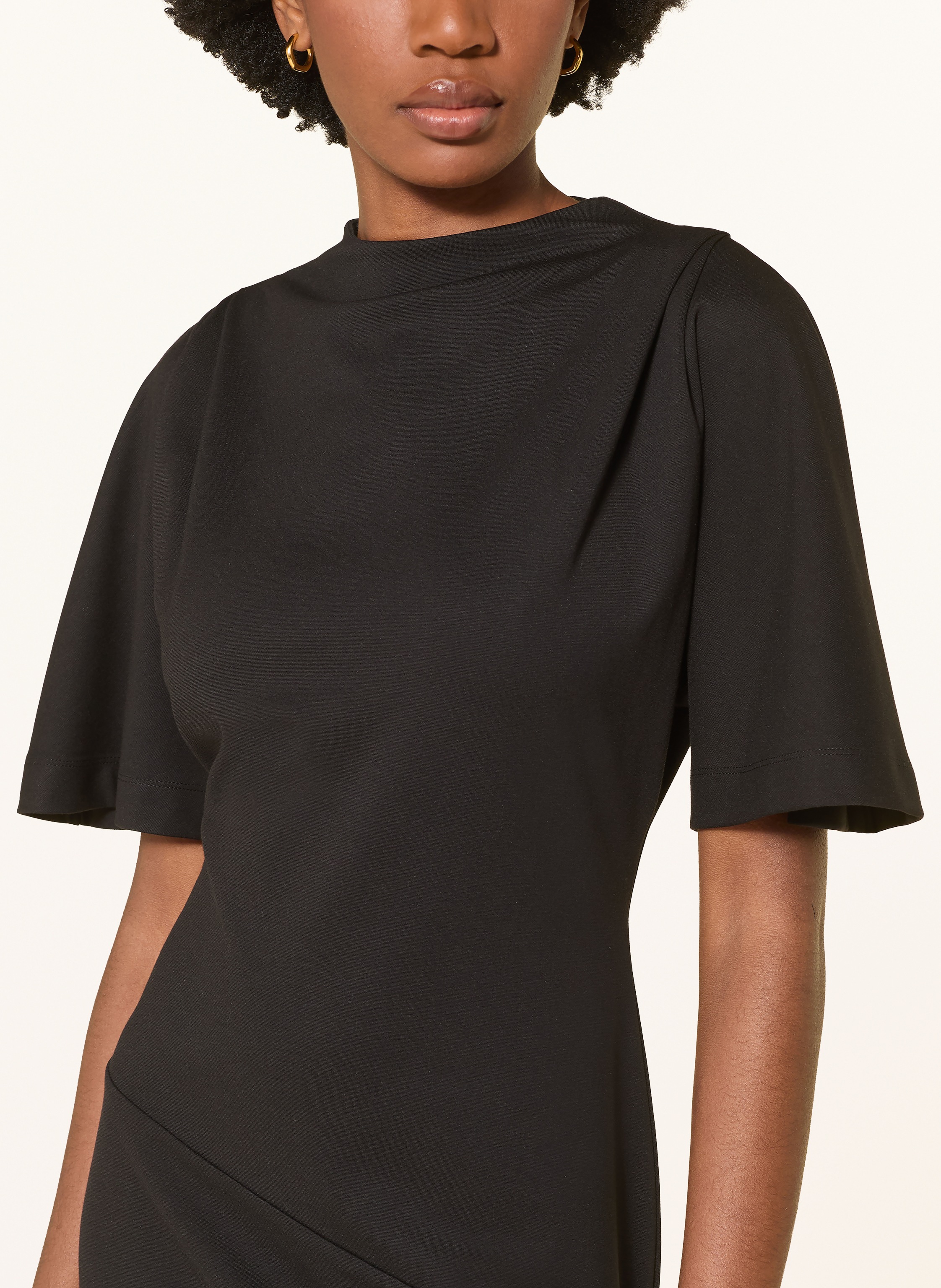 Thumbnail - Allsaints Jerseykleid Rosa schwarz