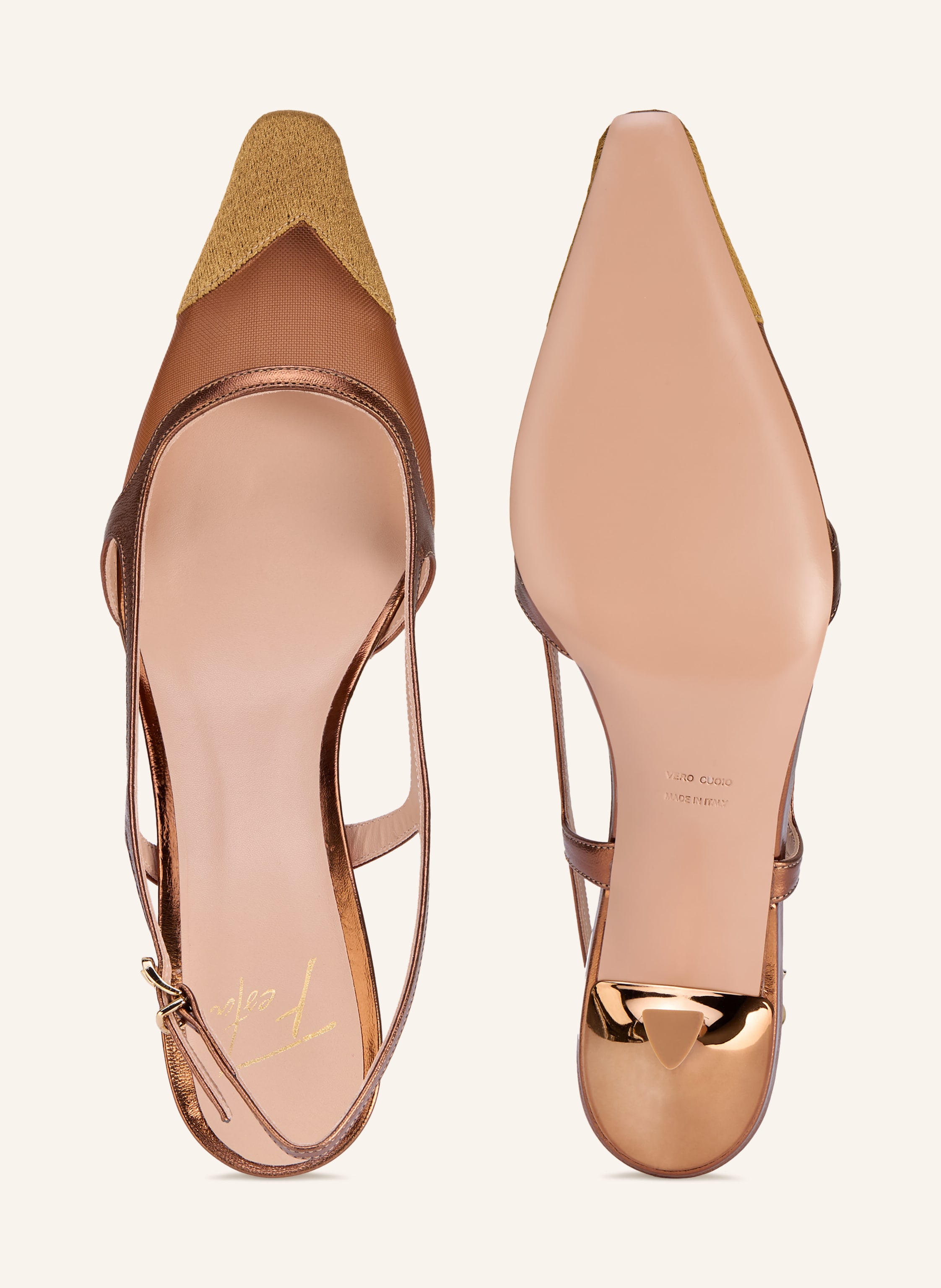 Thumbnail - Festa Slingpumps Iner braun