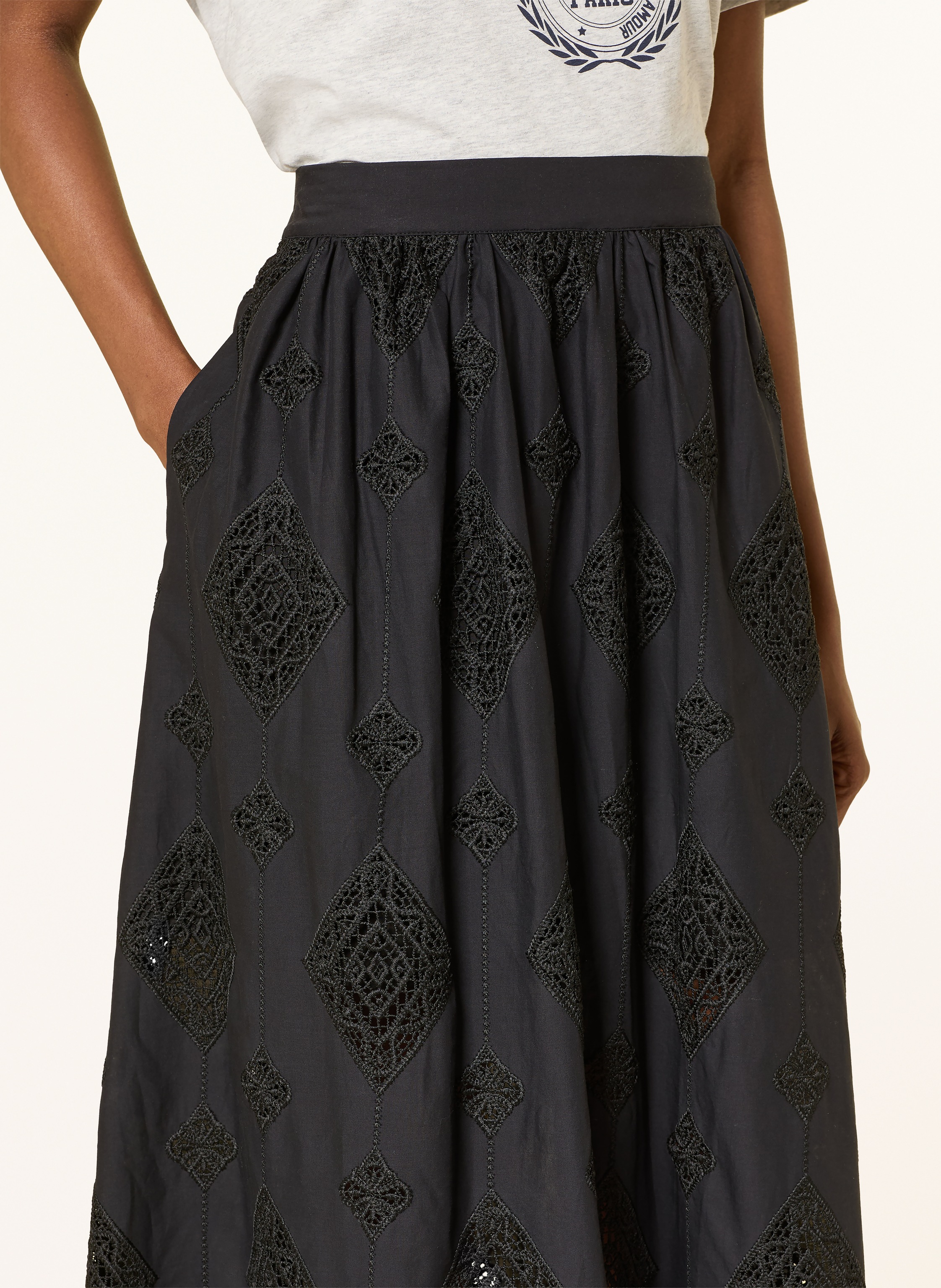 Thumbnail - Ba&Sh Rock Mona Mit Lochspitze schwarz