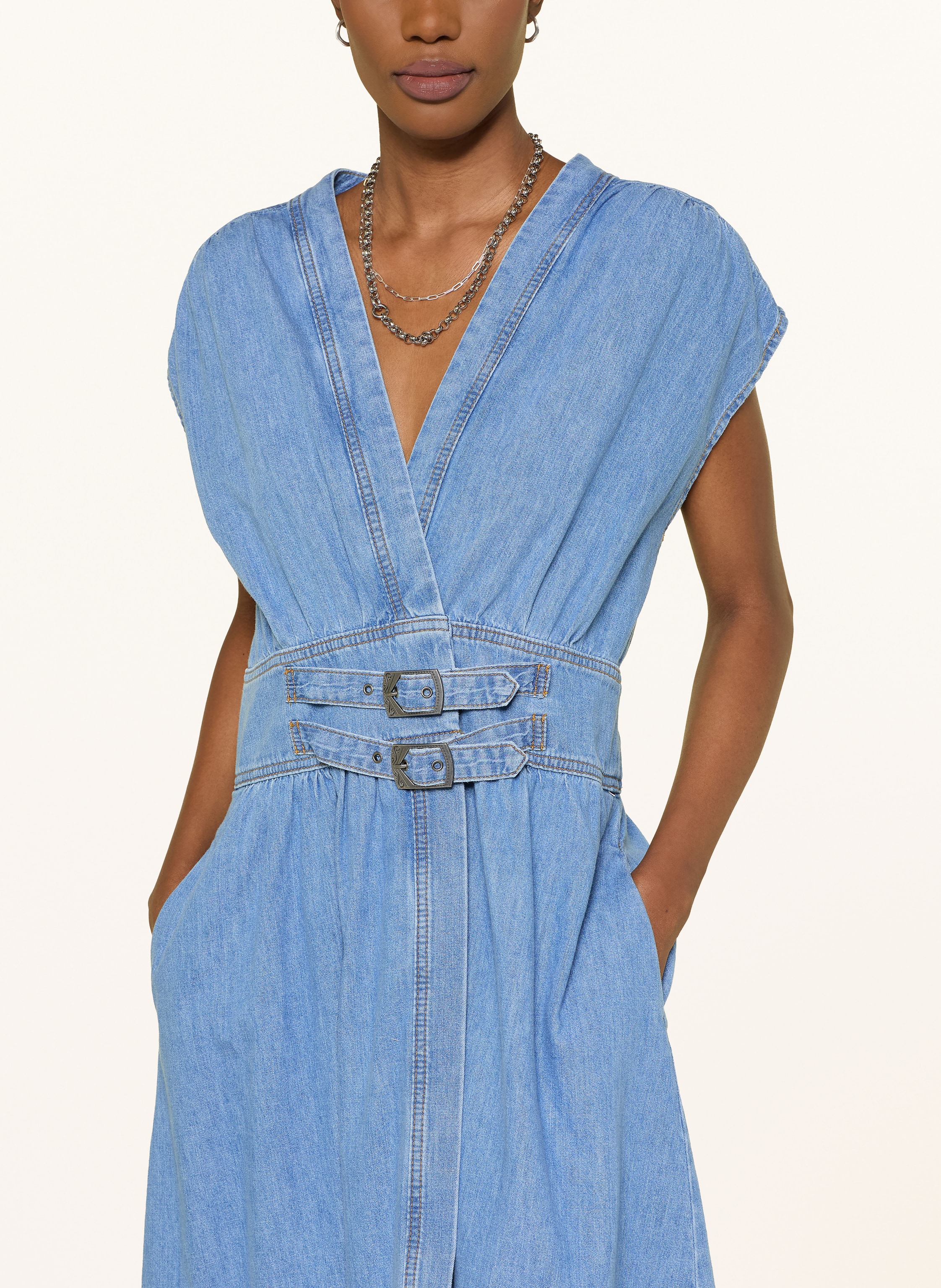 Thumbnail - Ba&Sh Jeanskleid Love blau