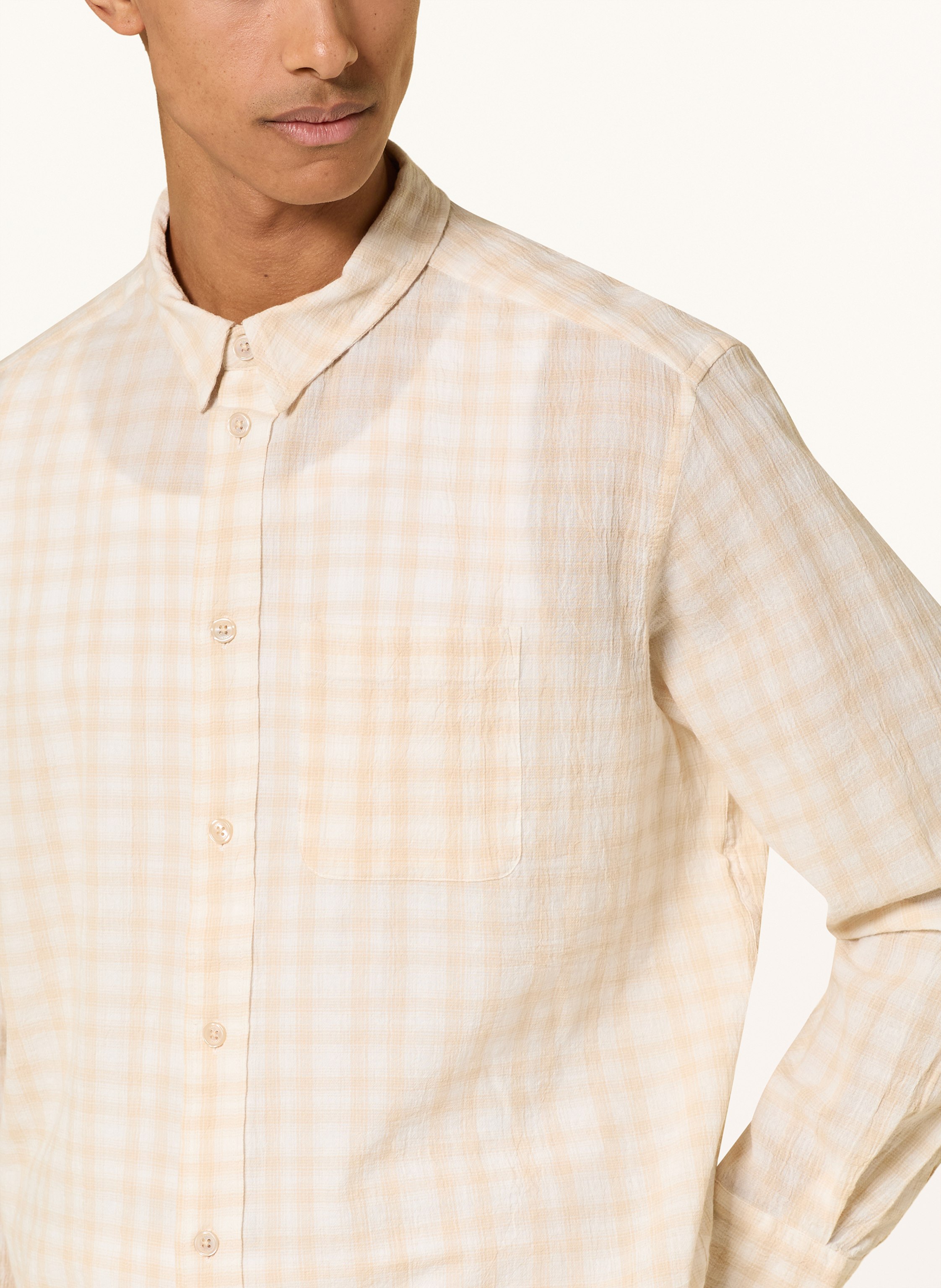 Thumbnail - Allsaints Hemd Toya Oversized Fit beige