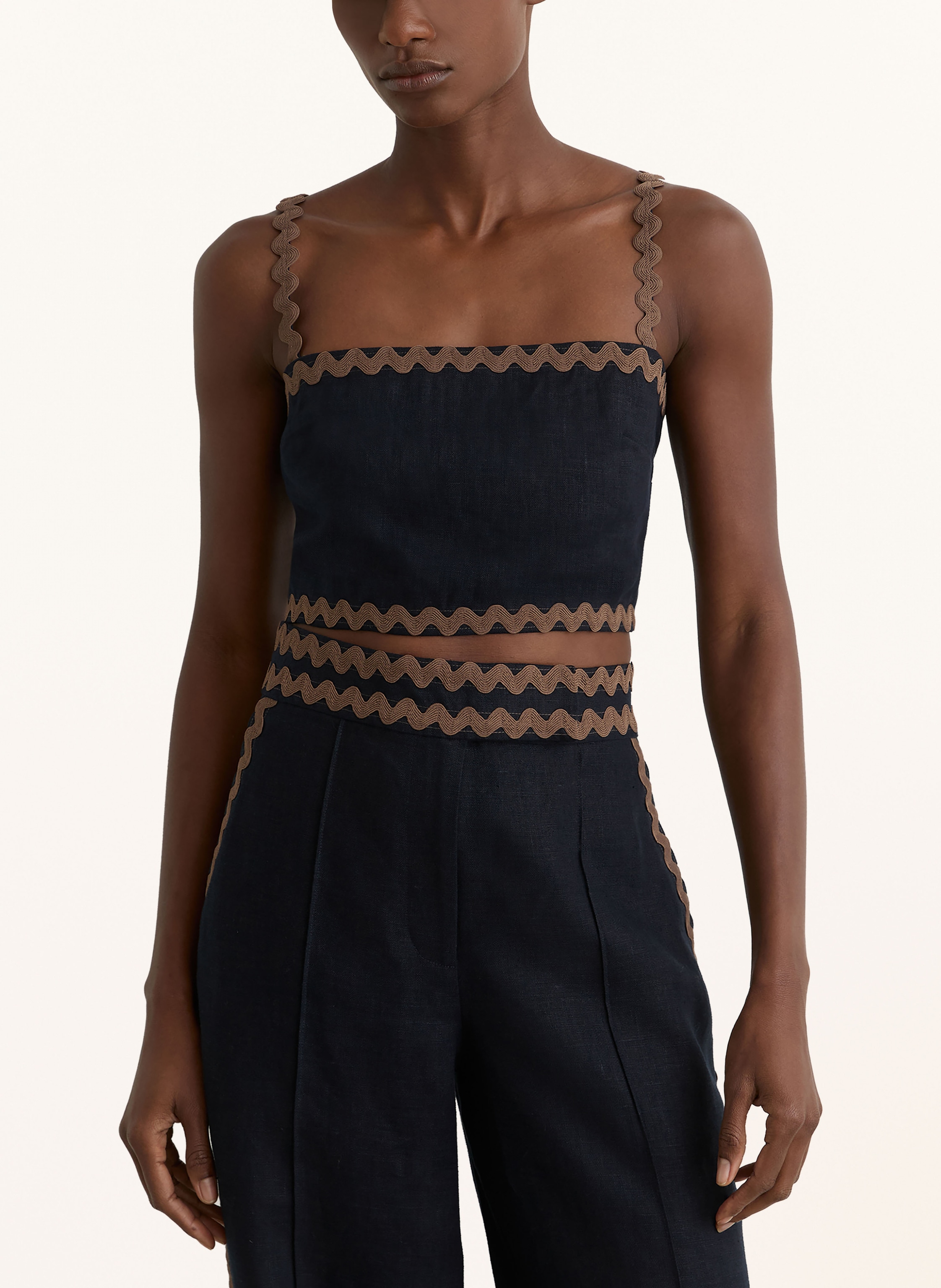 Thumbnail - Reiss Cropped-Top Mila blau