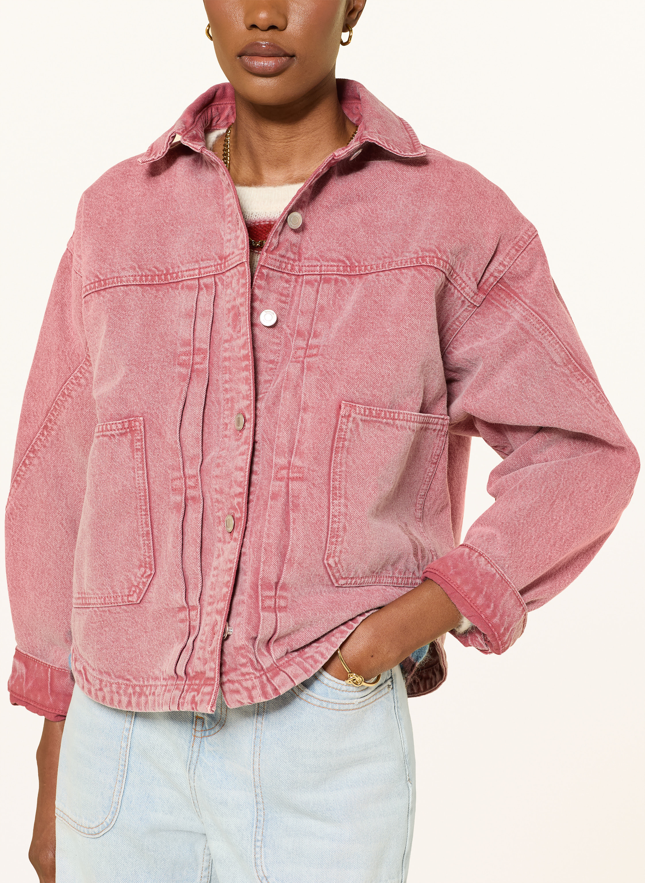 Thumbnail - Ba&Sh Jeansjacke Runo pink