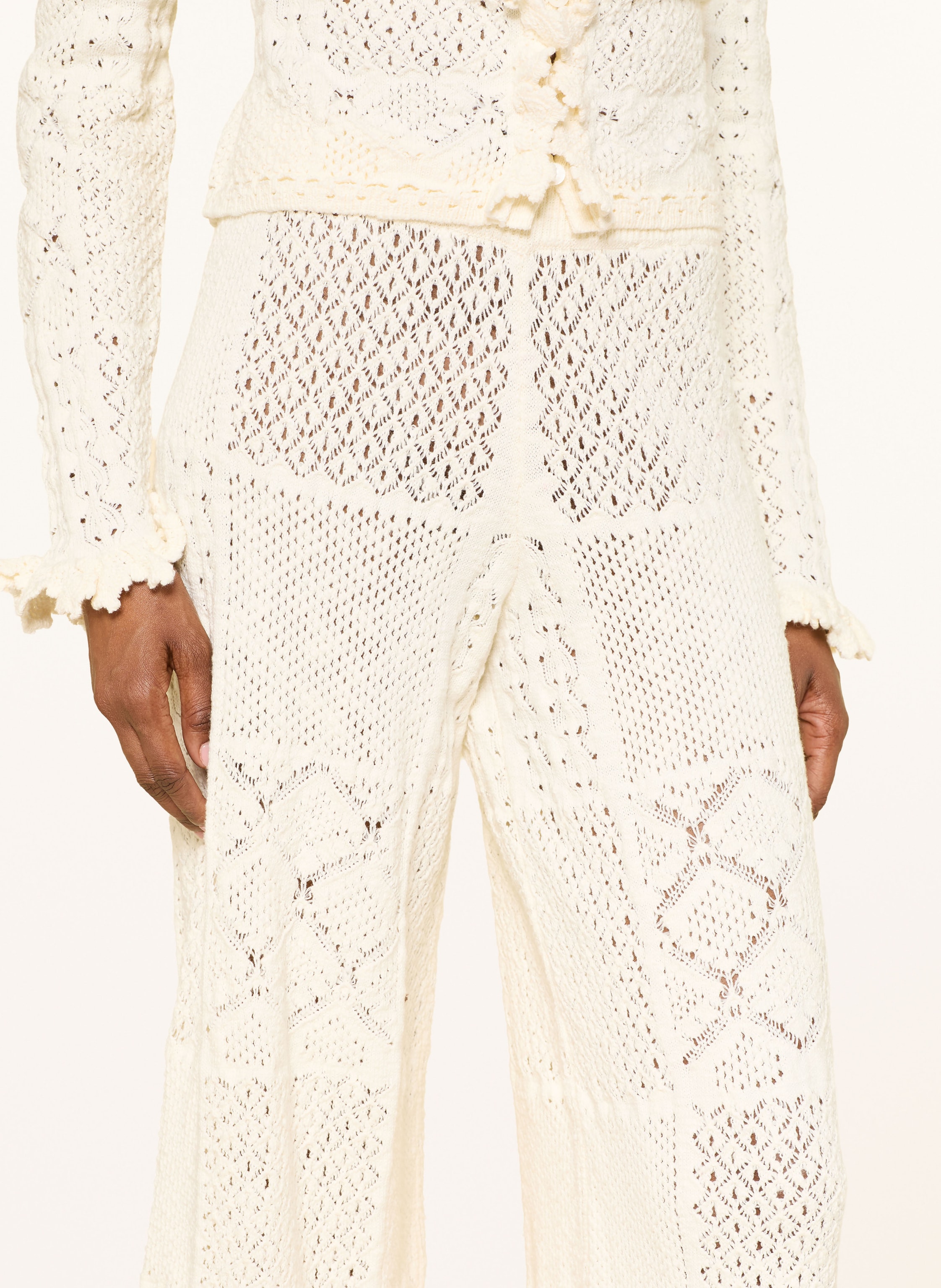 Thumbnail - Ba&Sh Strickhose Santy weiss