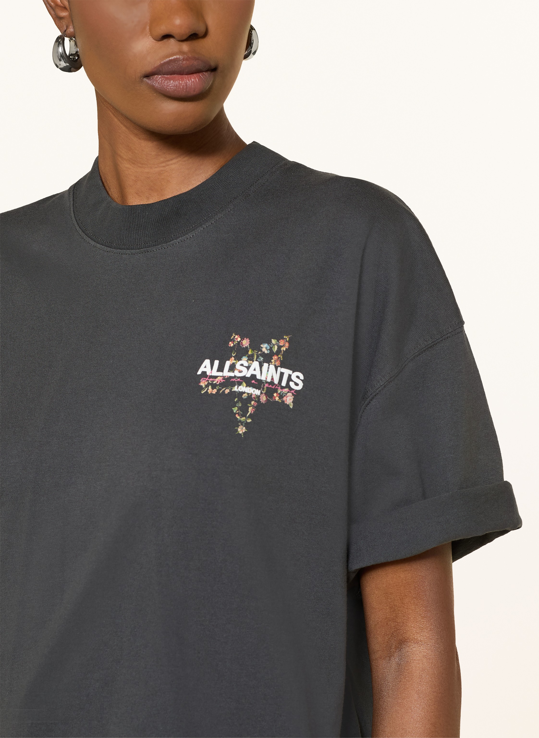 Thumbnail - Allsaints T-Shirt Pentacle Etta schwarz