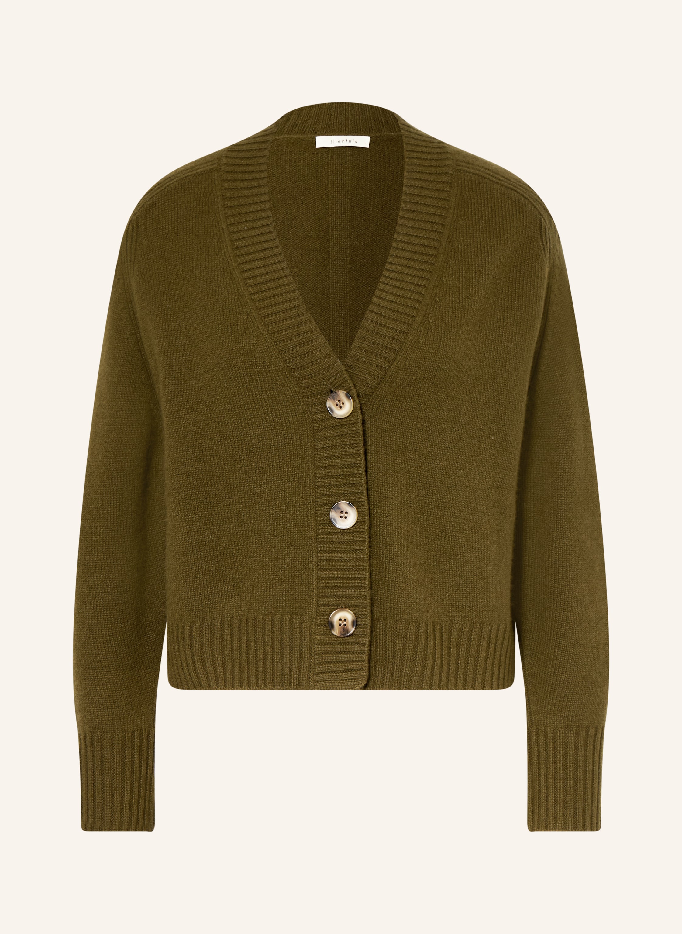 Lilienfels Strickjacke Aus Cashmere gruen