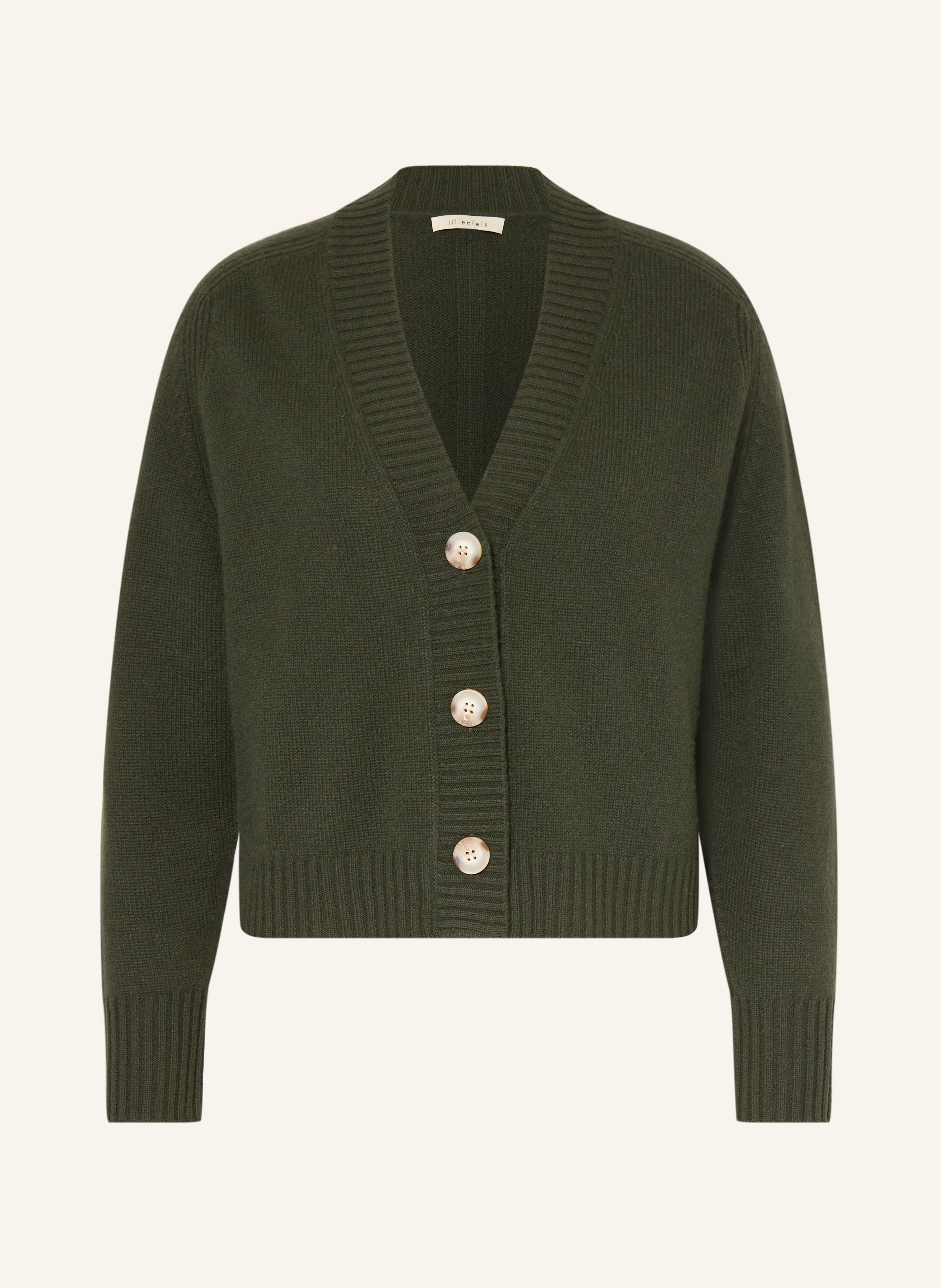 Lilienfels Strickjacke Aus Cashmere gruen