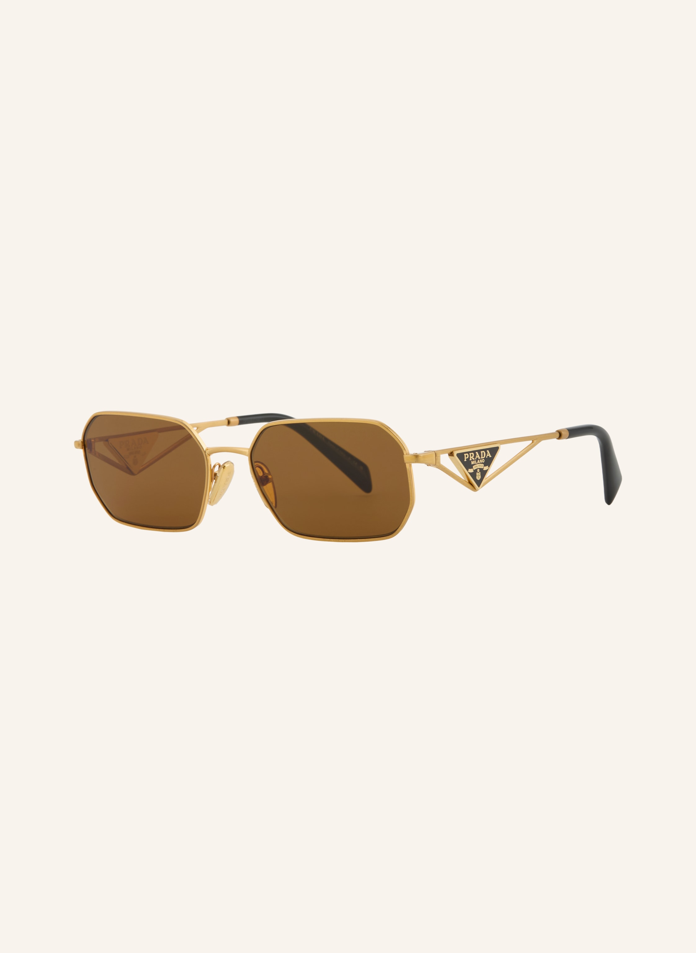 Prada Prada Sonnenbrille Pr a51s gold in GOLD/ DUNKELBRAUN