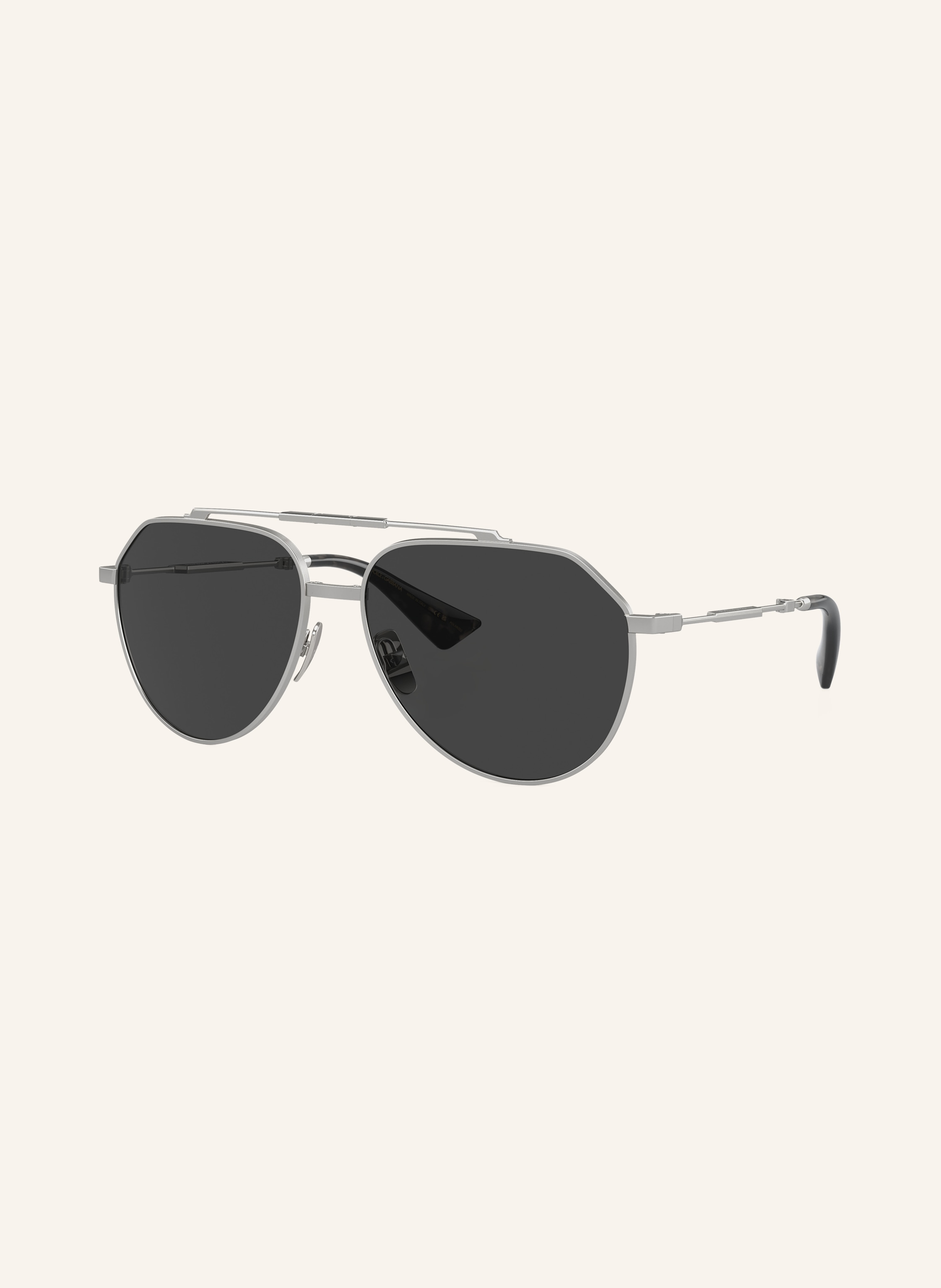 Dolce & Gabbana Dolce & Gabbana Sonnenbrille dg2302 silber in SILBER/ DUNKELGRAU POLARISIERT