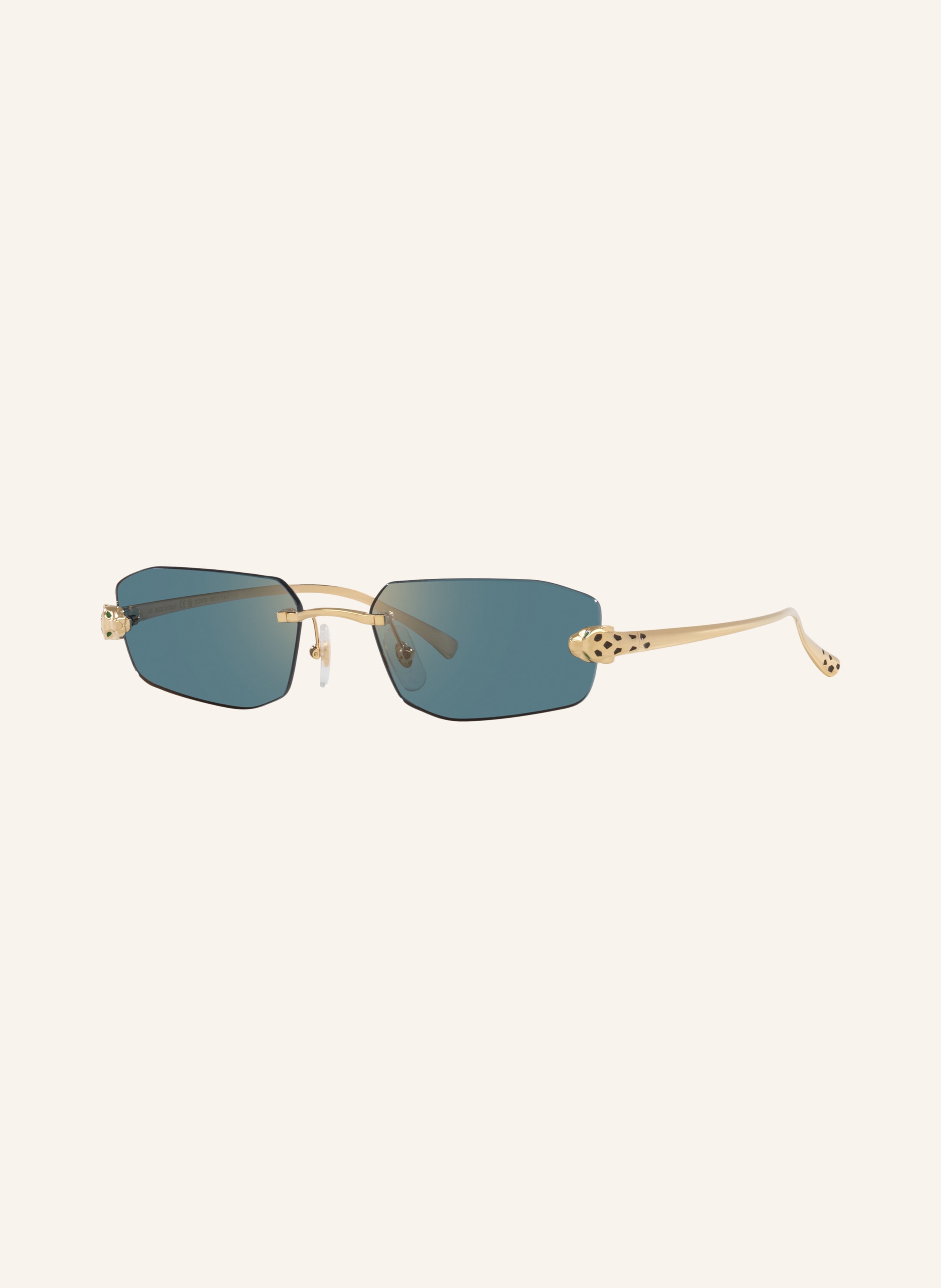 Cartier Cartier Sonnenbrille 6L001735 gold in GOLD/ GRÜN