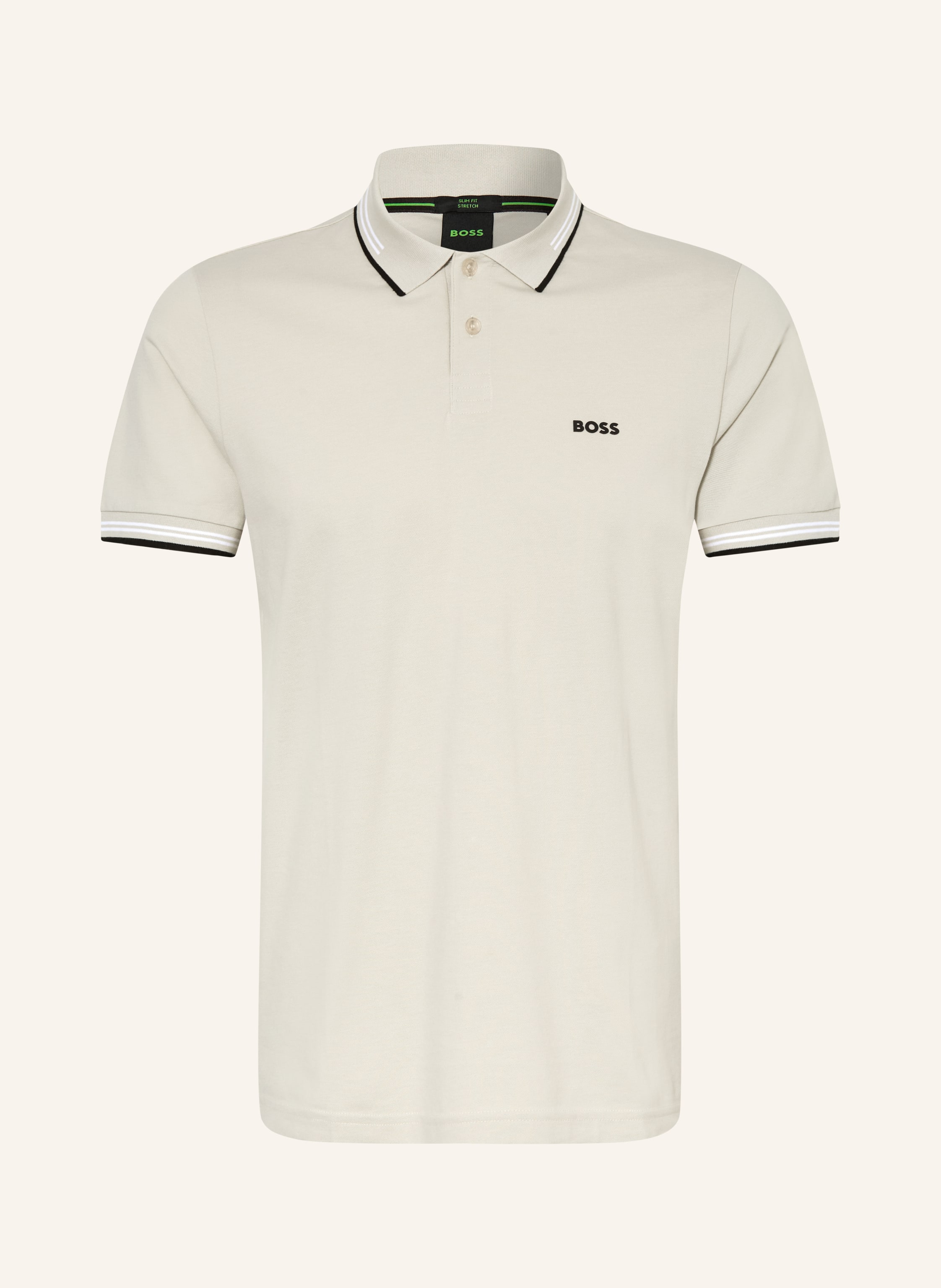 Boss Piqué-Poloshirt Paul Slim Fit beige