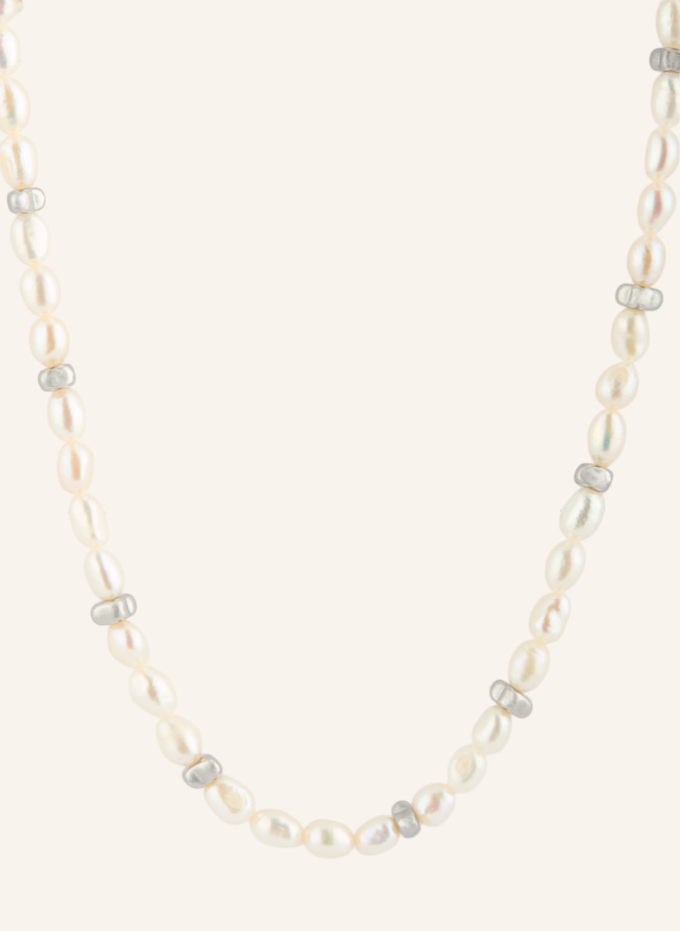 Hugo Hugo Halskette Shellbeads silber in SILBER / WEISS
