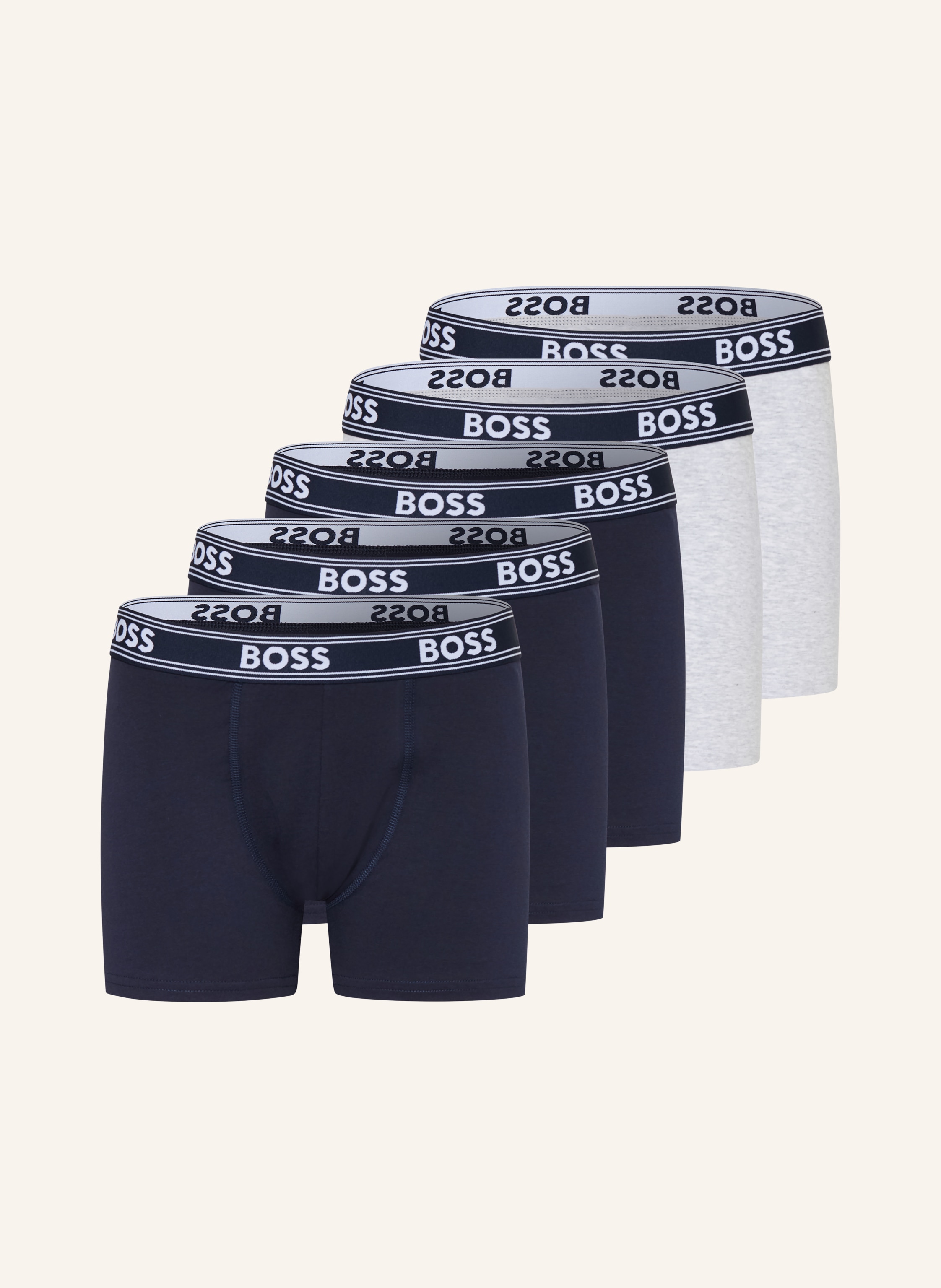 Boss Boss 5er-Pack Boxershorts blau in DUNKELBLAU / GRAU