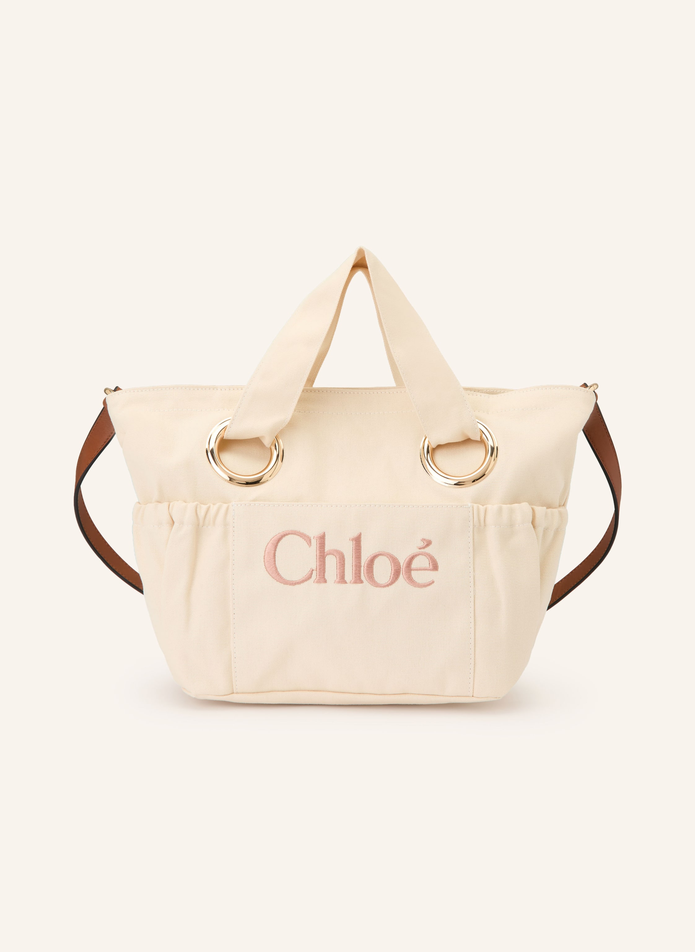 Chloé Beuteltasche in beige