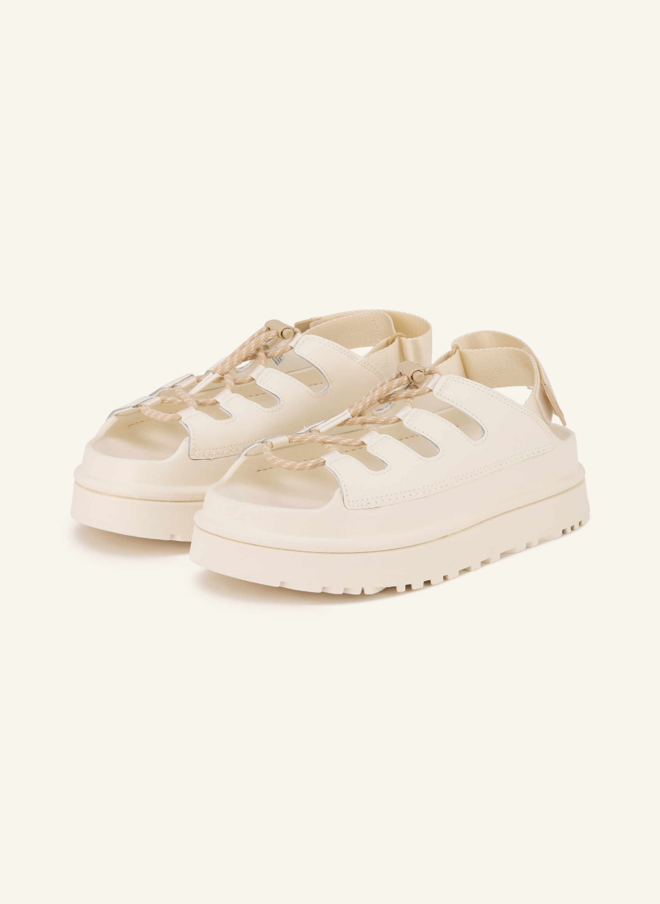 Ugg Plateau-Sandalen Goldenglow Toggle weiss