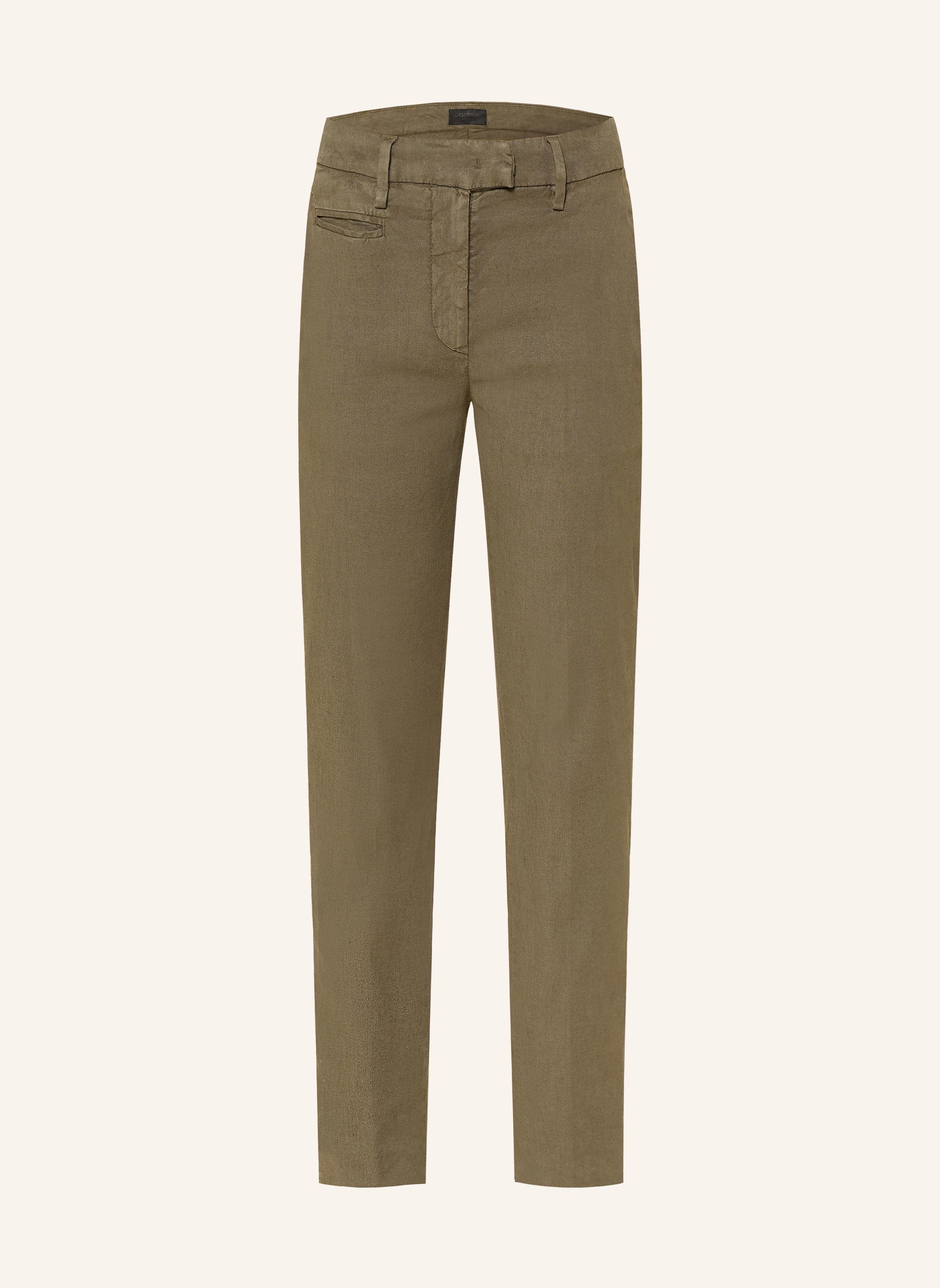 Dondup 7/8-Hose Perfect Mit Leinen gruen